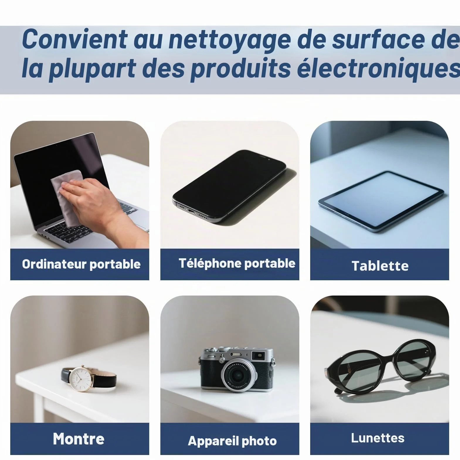 Kit Protection Écran et Clavier pour MacBook Pro 13/14 Pouces, Dell XPS, HP - Chiffon Microfibre 29x19 cm