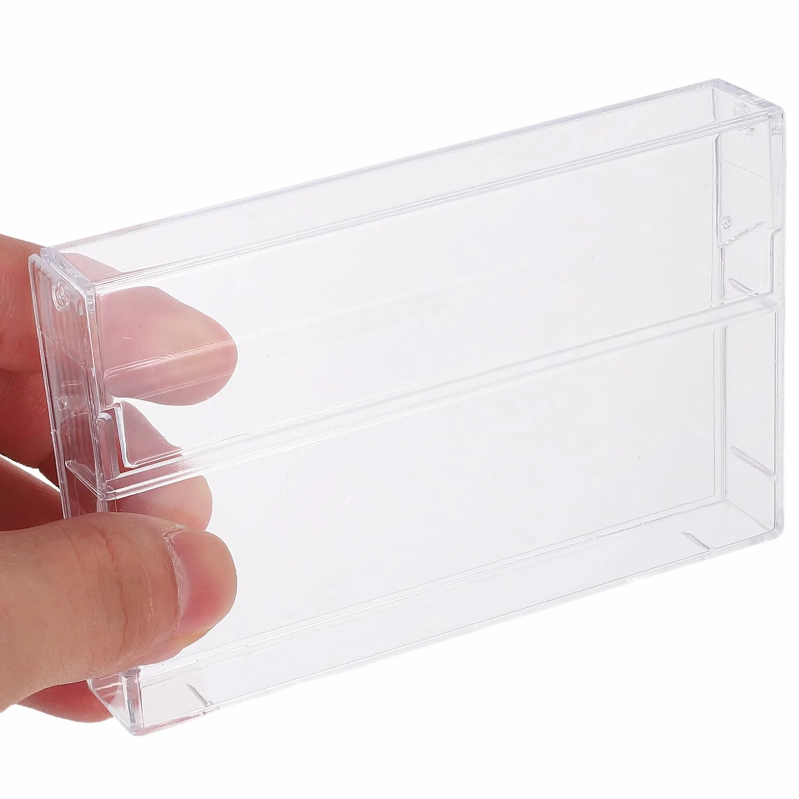 Étuis Transparents pour Cassettes Audio en Polystyrène, Lot de 3 Boîtes de Rangement