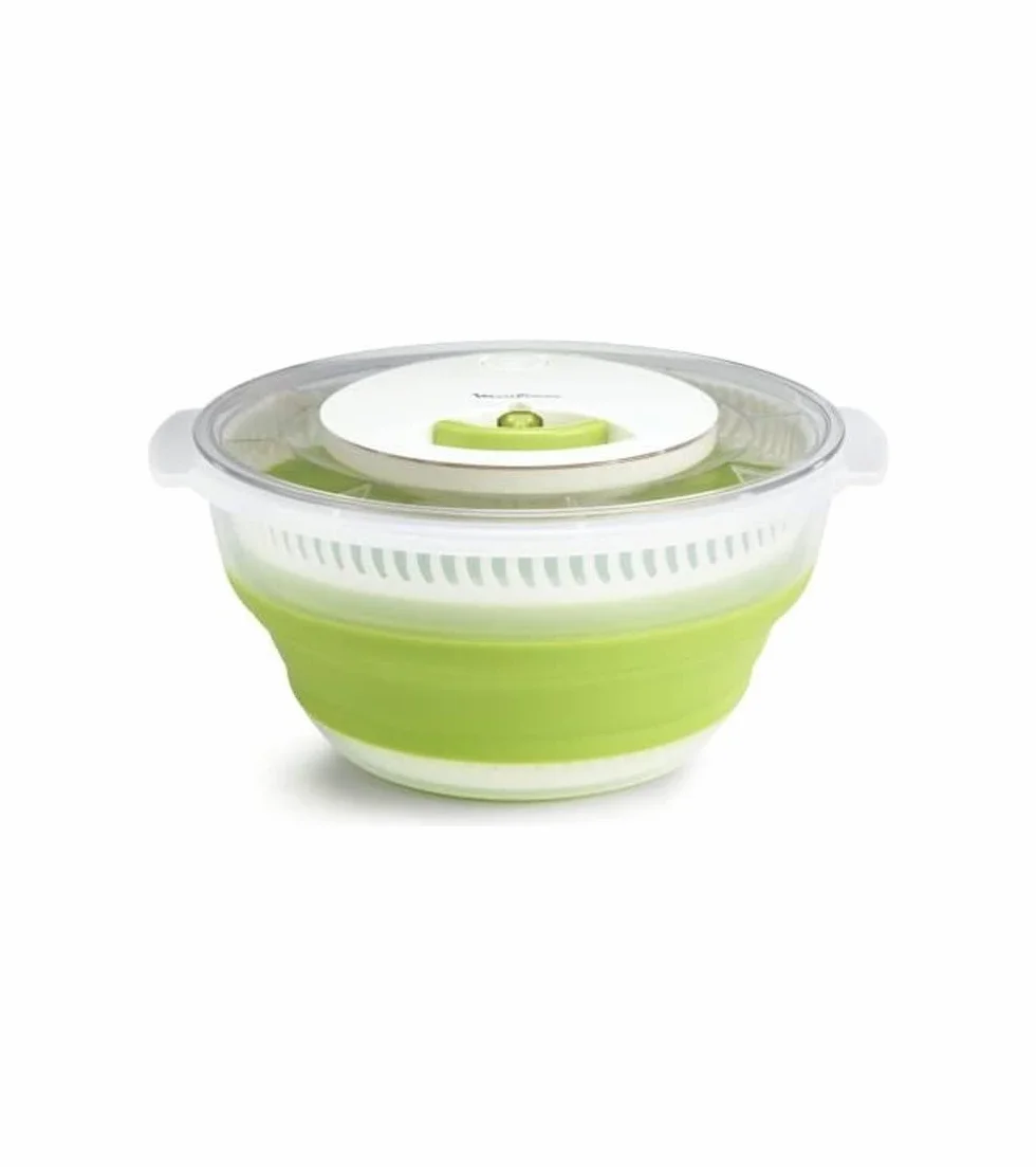 Moulinex Essoreuse à salade rétractable 4 L, Vert