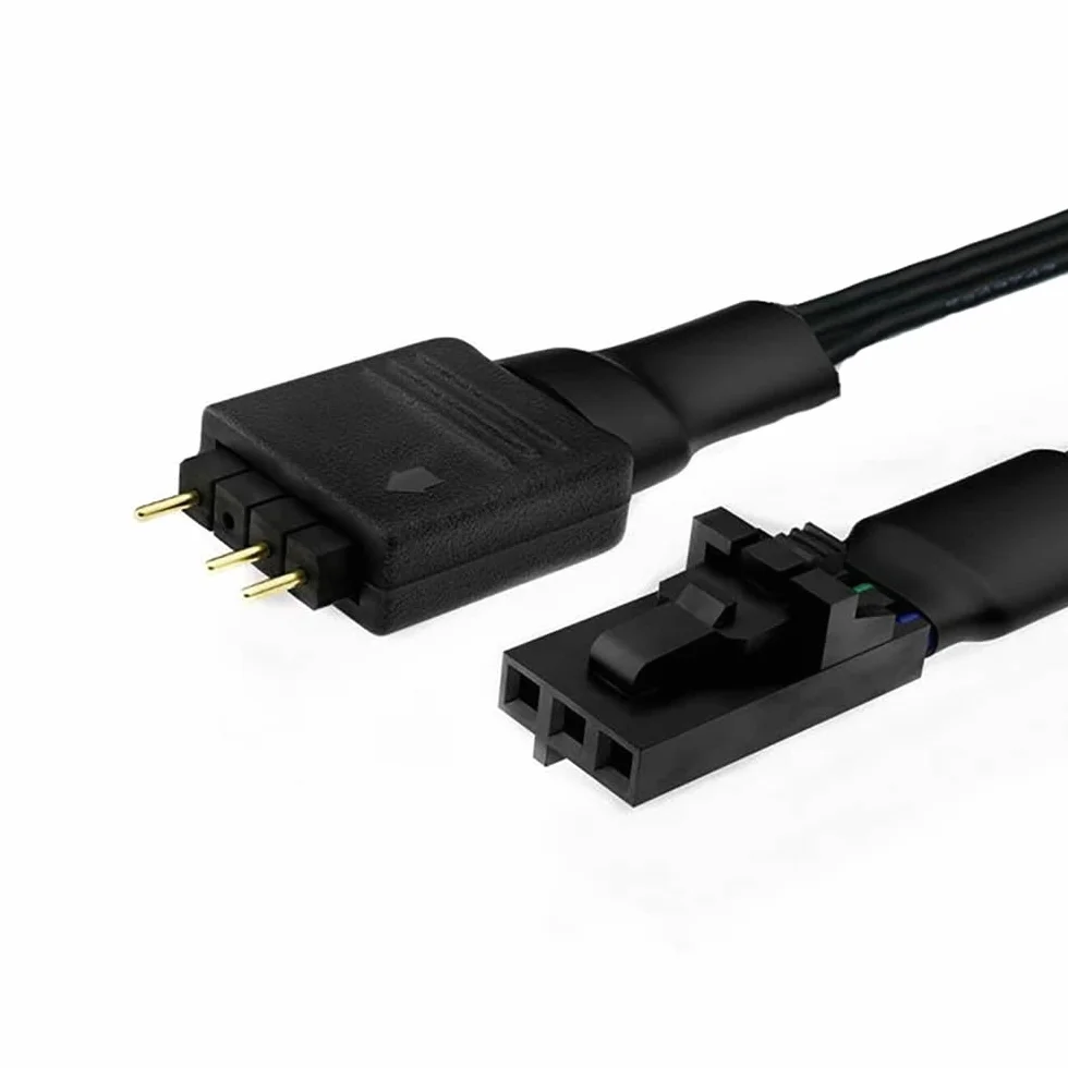 Kabel adaptera RGB do Corsair Lighting Node Pro, kabel konwertera do Corsair iCUE Commander Pro, podłączenie do dowolnych urządzeń ARGB 5 V, 3 piny