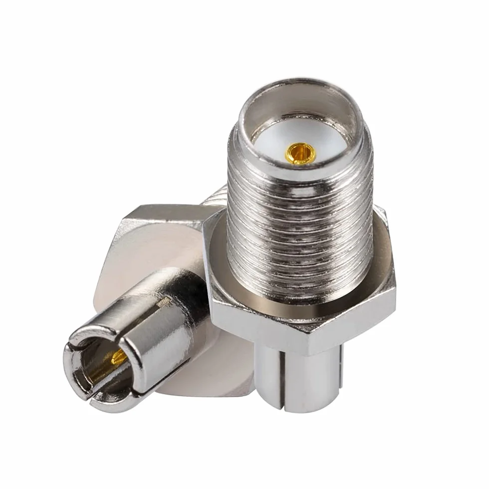 Vecys 2 Sztuki SMA Żeńskie do TS9 Męskie Adapter 2G 3G 4G TS9 SMA Adapter Anteny Kompatybilny z LTE Antena Router GSM WLAN UMTS Mobilny Internet