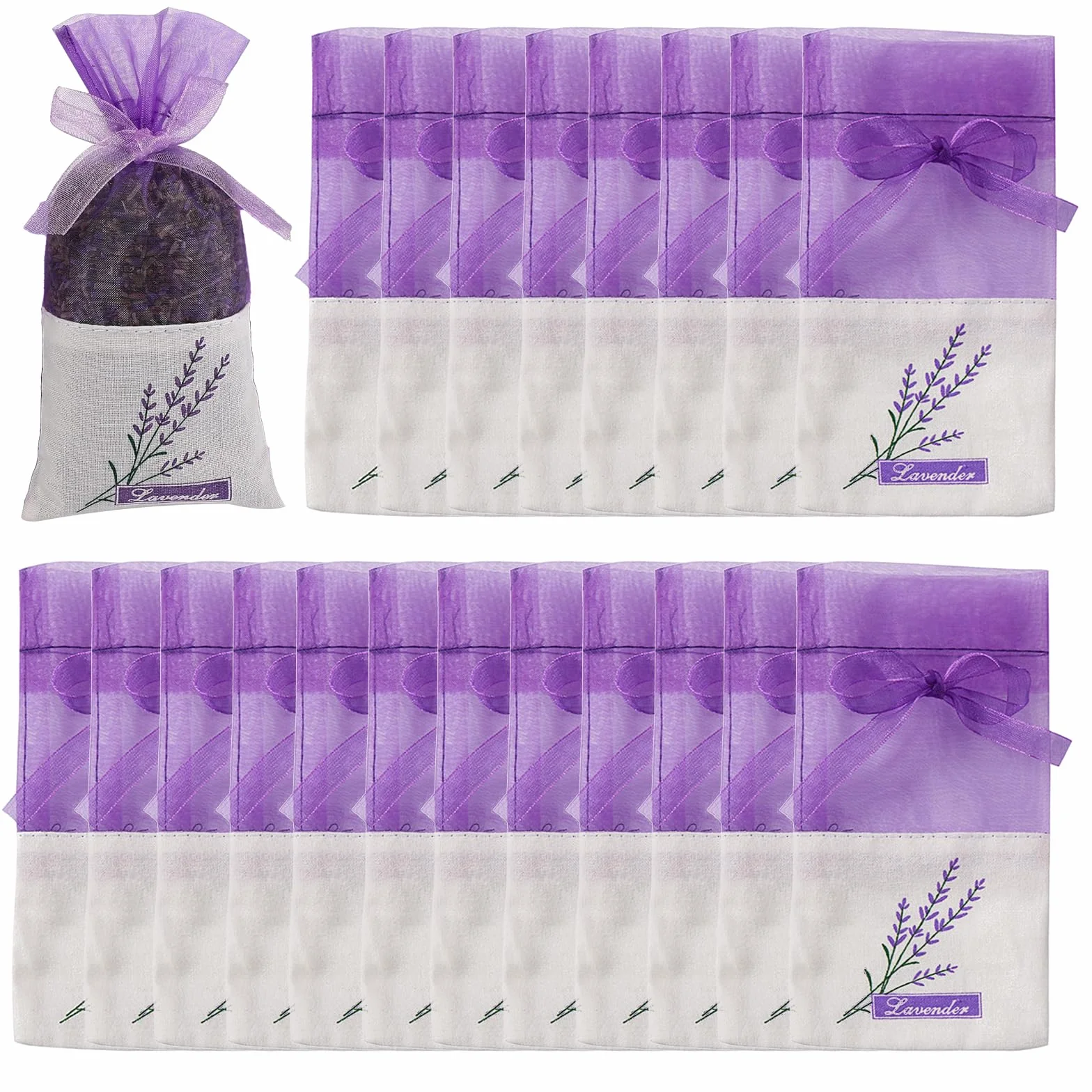 Sacs vides Violets à la Lavande pour armoires désodorisants Pot-pourri Rangement parfumés répulsifs Placard Chaussures Voiture