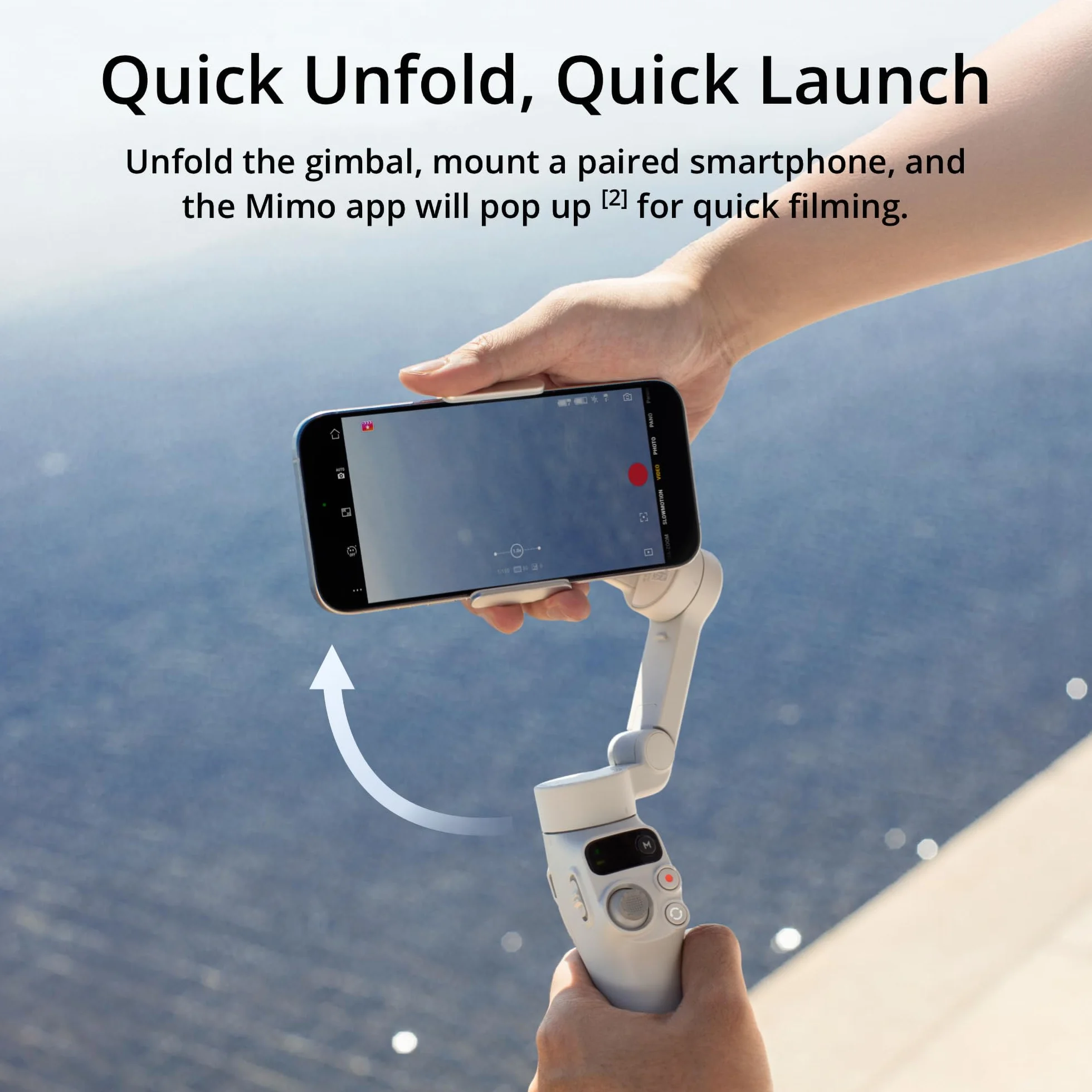 DJI Osmo Mobile 7 stabilizator gimbala do iPhone'a, Androida, wbudowany statyw, ultralekki, wygodny uchwyt, 3-osiowy gimbal do telefonu, ActiveTrack 7.0, ShotGuides, edycja jednym dotknięciem,