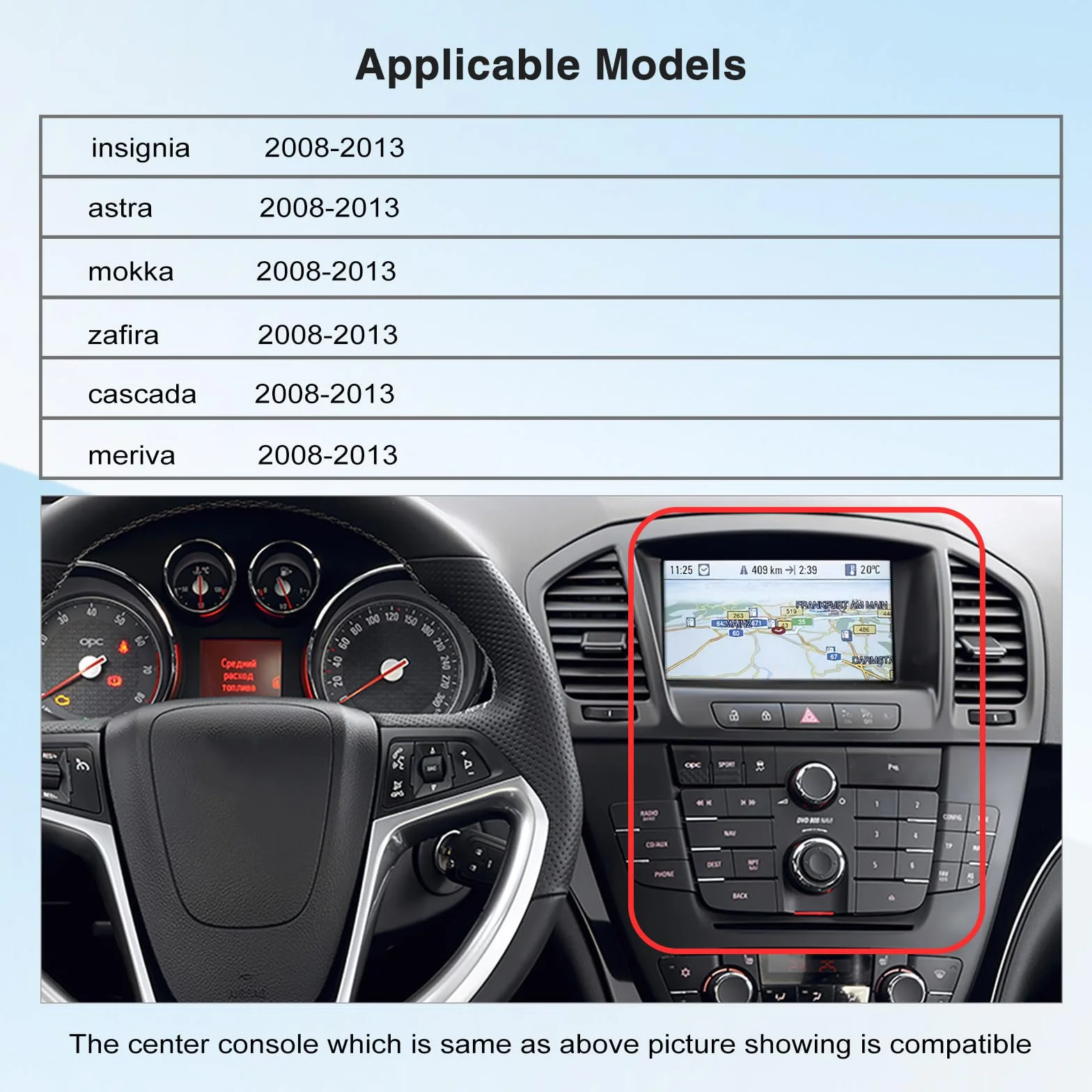ANDREAM Plug & Play bezprzewodowy zestaw do modernizacji CarPlay i Android Auto - AirPlay, Mirror Link - pasuje do modeli Opel 2008-2016