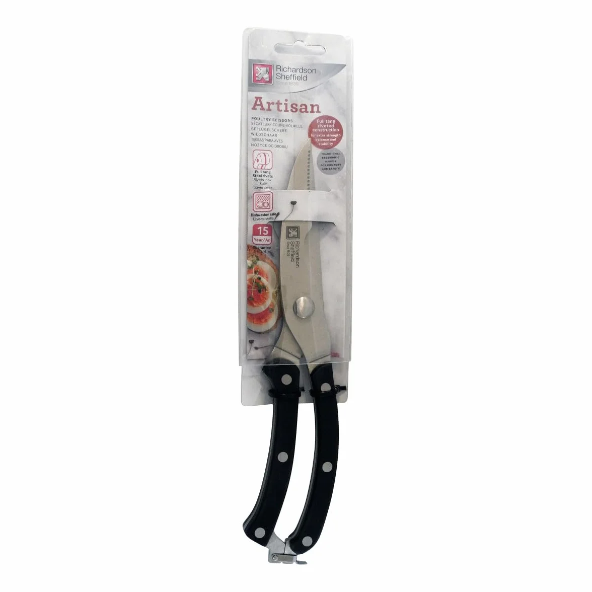 Sécateur à volaille Richardson Sheffield Acier inoxydable AISI 420 25 cm Noir