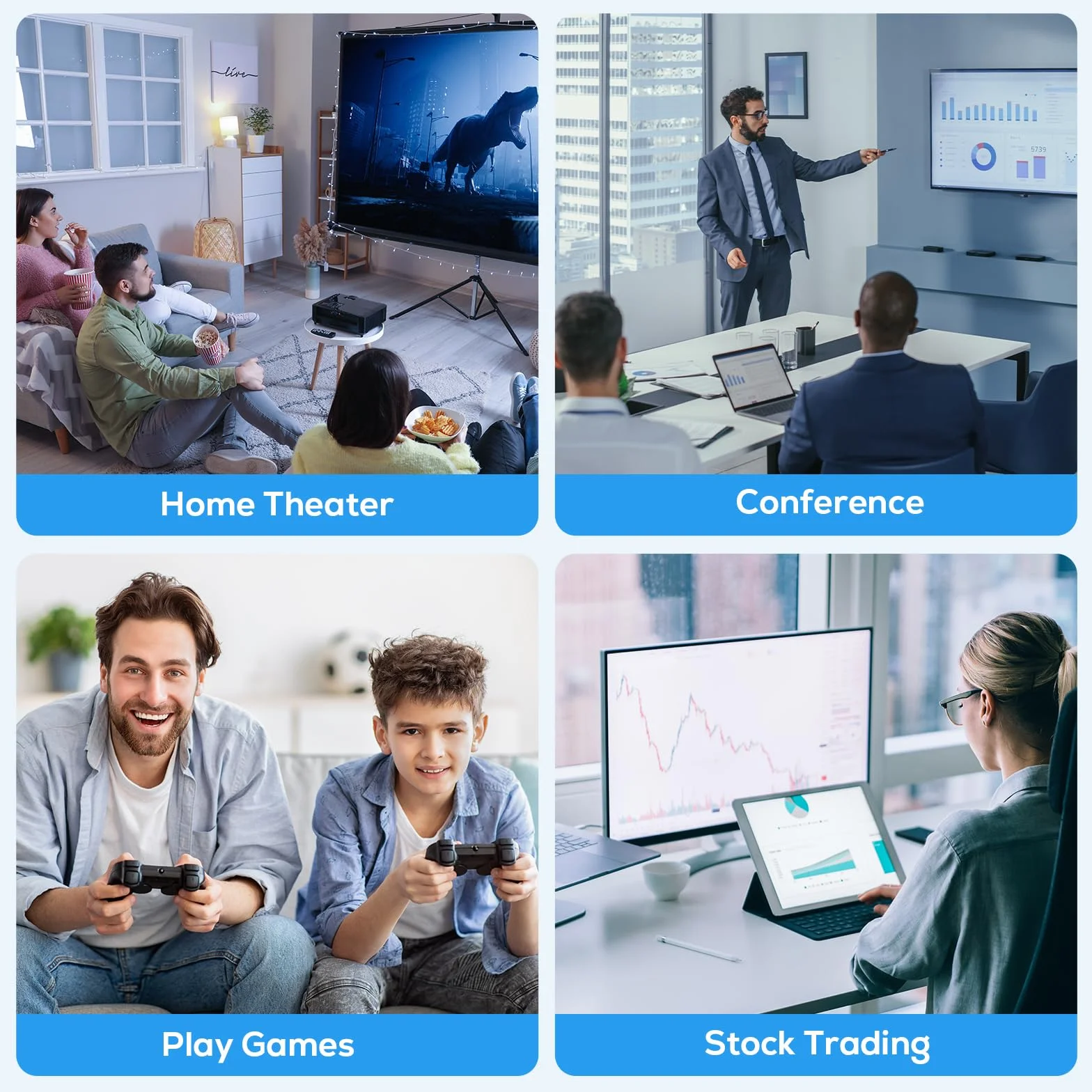 ABLEWE Adaptateur USB vers HDMI 1080p Full HD Video Audio Multi Moniteur Convertisseur pour PC HDTV Compatible Windows XP 10/8.1/8/7