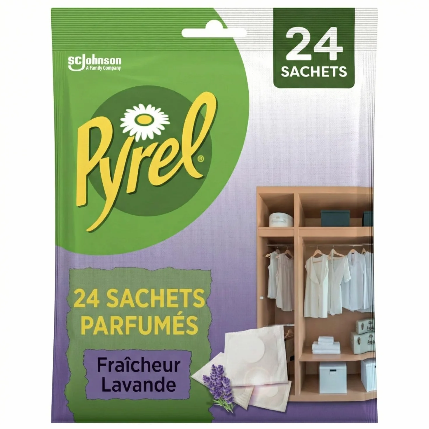 Pyrel Sachets Parfumes Fraicheur Lavande Huile Essentielle Lavandin