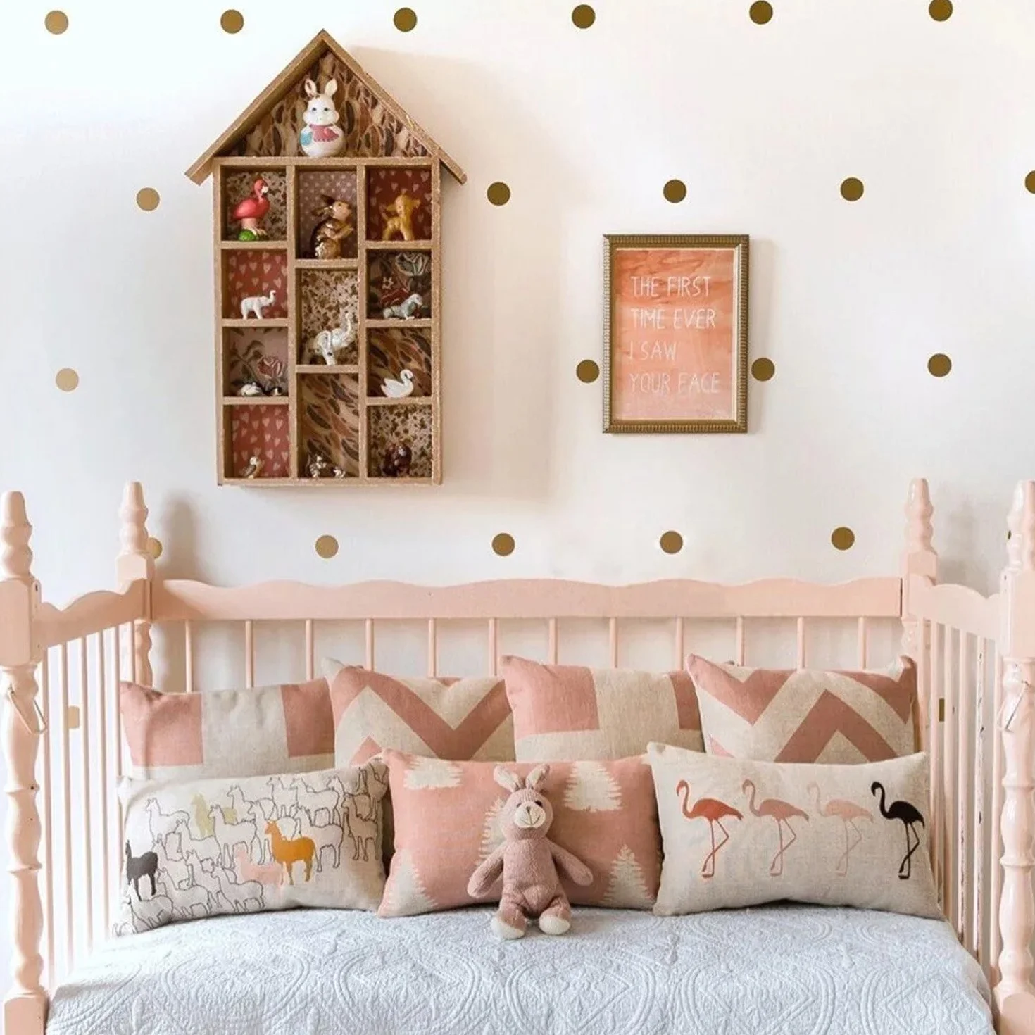 Autocollants Muraux Ronds Doré POIS - Stickers Déco Enfant Chambre Bébé Garçon Fille Crèche Meubles