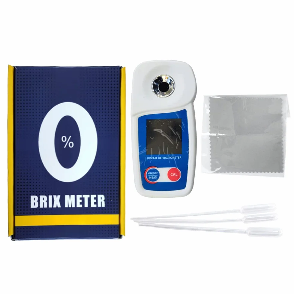 Réfractomètre Brix numérique FlagFront Brix réfractomètre, compensation automatique de température, réfractomètre Brix, plage 0-55% ± 0,1% précision