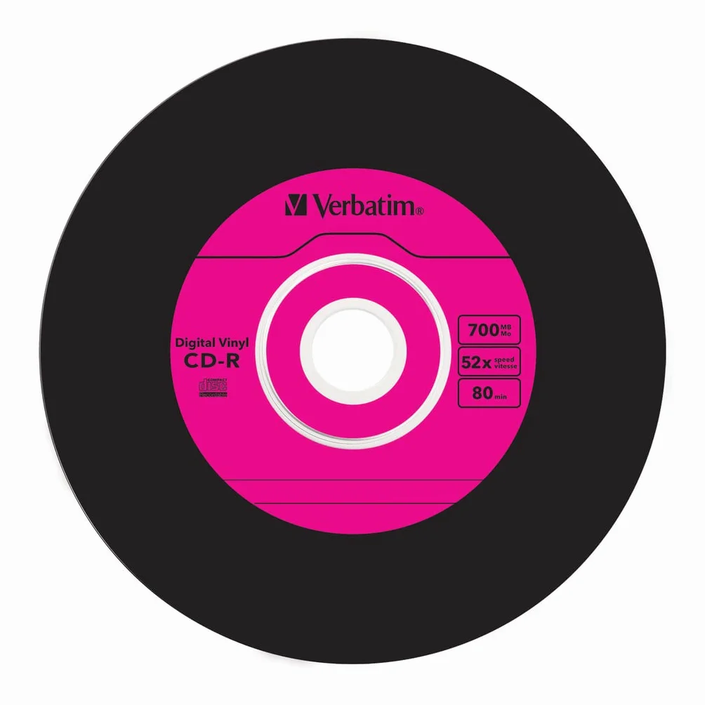 Verbatim Data Vinyl CD-R 700 Mo 52x Boîtier CD étroit