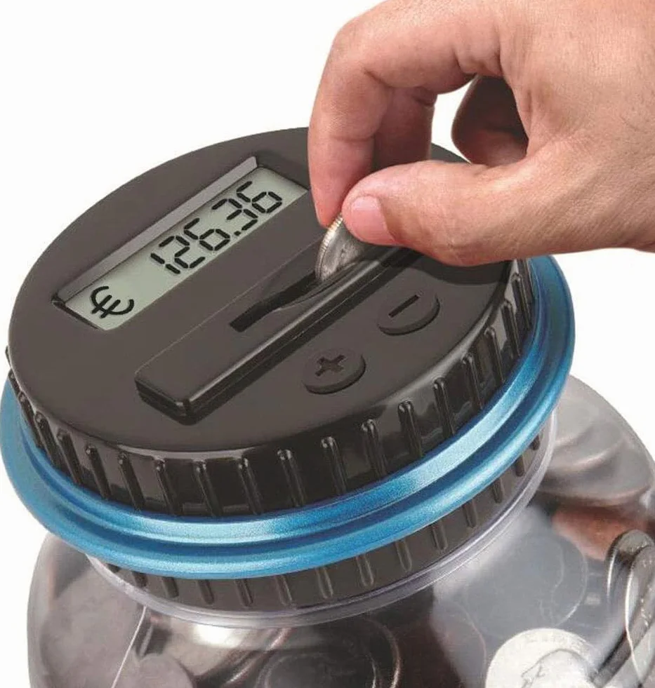Tirelire Numérique Automatique Grande Capacité Compteur de Pièces