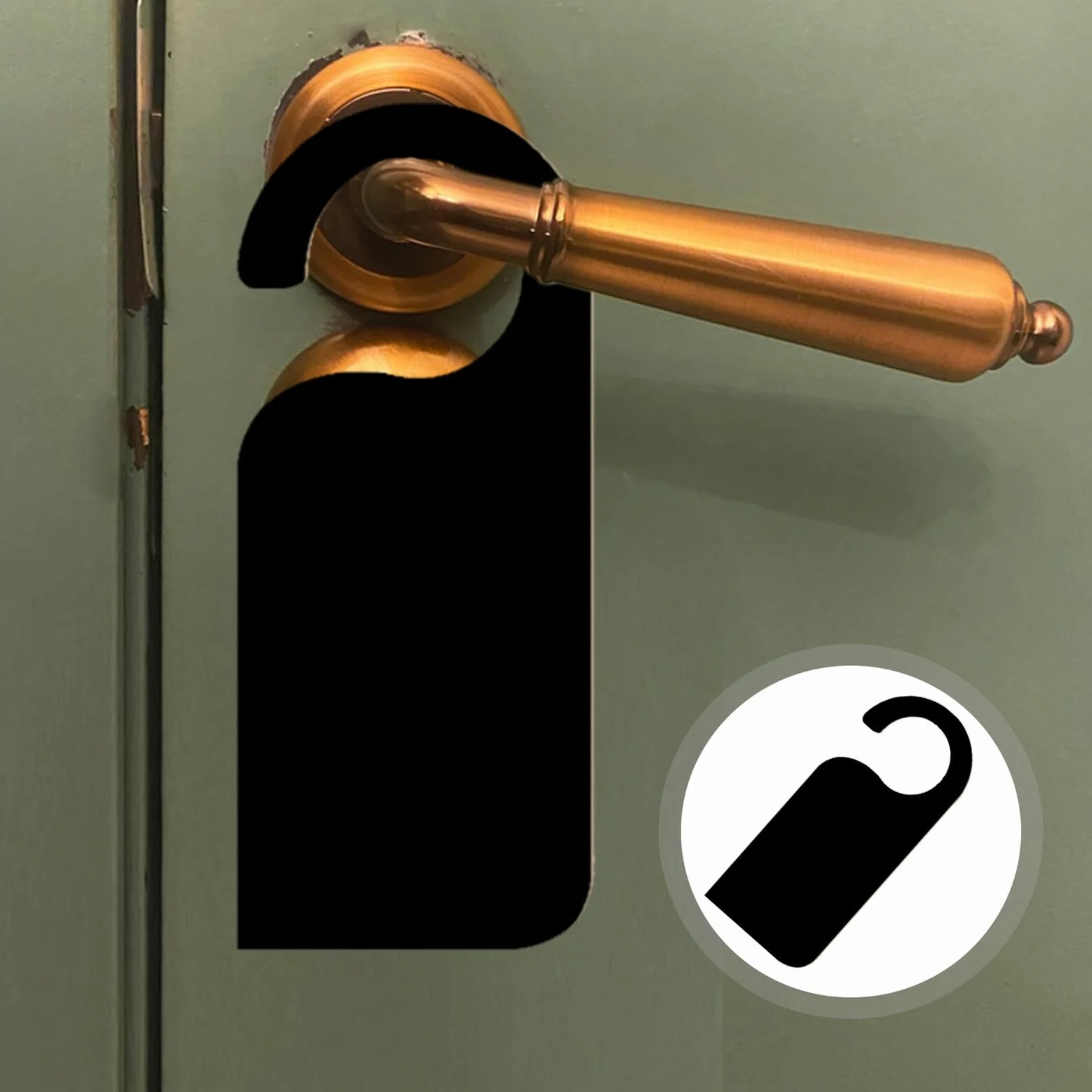 Lot de 6 Mini Tableaux Noirs Suspendus pour Poignées de Porte Standard - Étiquettes Message Réutilisables Décoration Chambre Cuisine Bureau