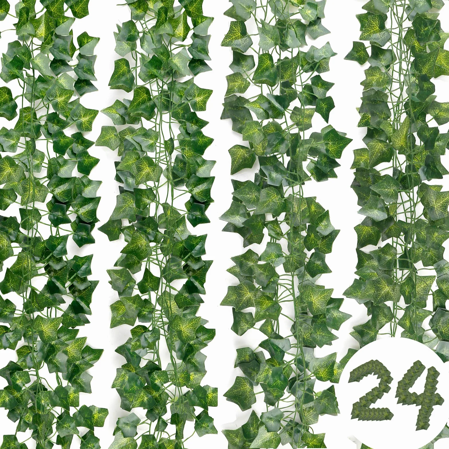 DazSpirit Lierre Guirlande Plantes Artificielles 50.4m Extérieur Décoration Mariage Fête