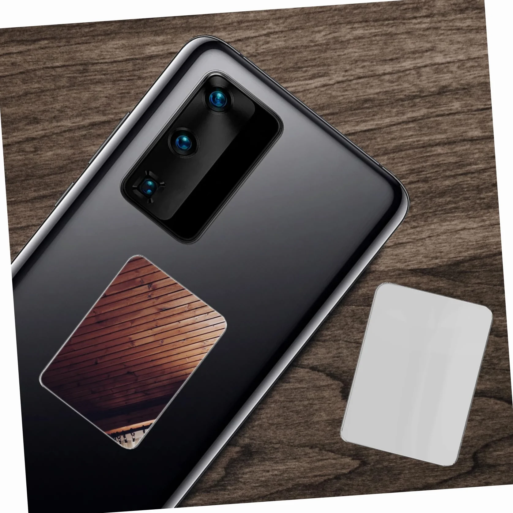 Generic 2 Sztuk Obiektyw Telefonu Komórkowego Naklejka Na Telefon Pokrywa Lustro Naklejka Przyklejony Lustro Telefon Pokrywa Naklejki Małe Naklejki DIY