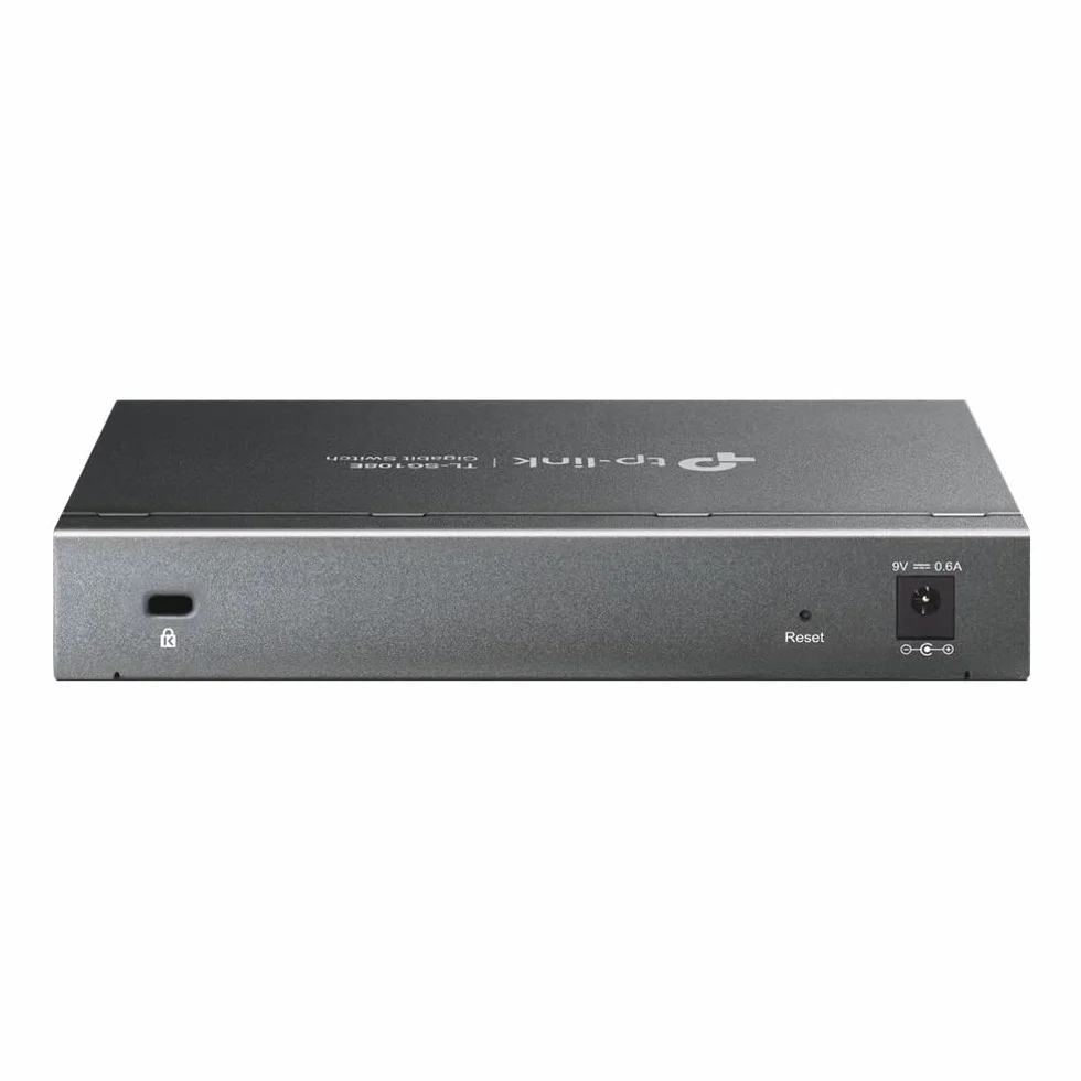 TP-Link TL-SG108E – 8-portowy gigabitowy smart switch z funkcją VLAN, QoS, IGMP, bez wentylatora, metalowa obudowa – do biura i małej firmy