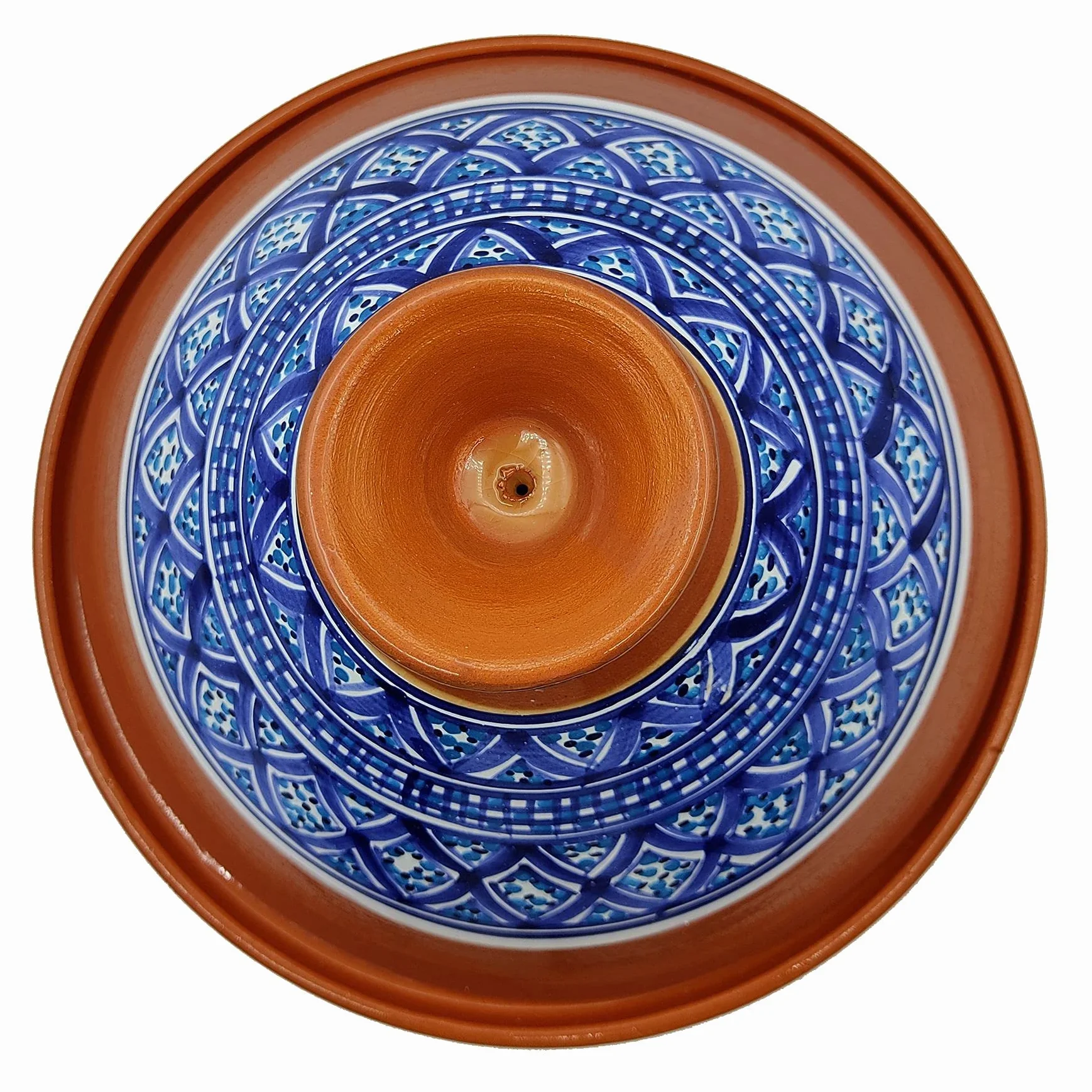 Generico Tajine en terre cuite Marocain Tunisien XL 32 cm multicolore