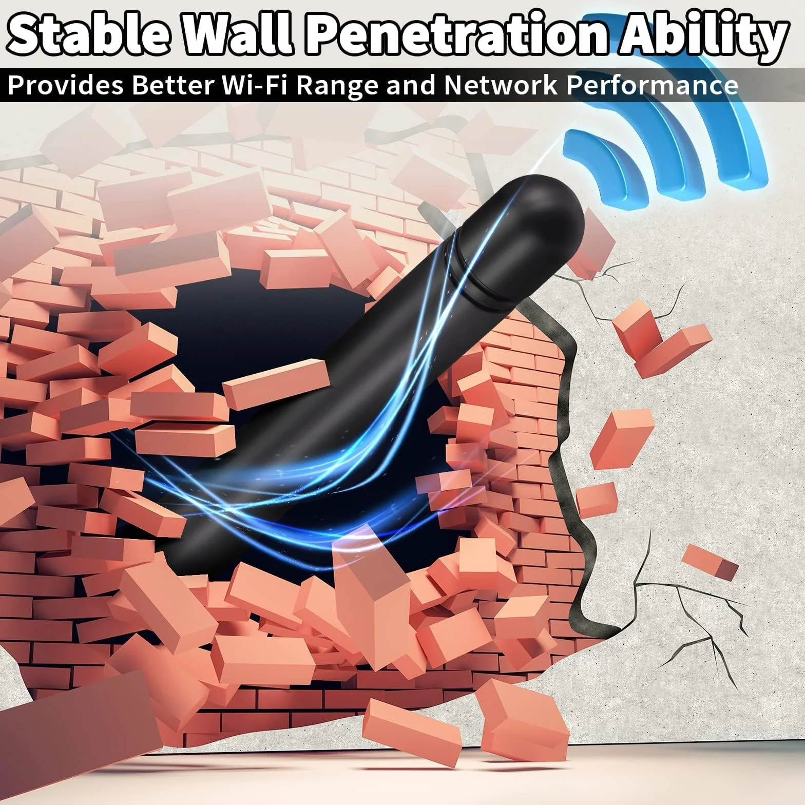 Bingfu Dwuzakresowa antena WiFi 2,4 GHz 5 GHz 5,8 GHz 3dBi MIMO RP-SMA Męska wielokierunkowa do kamery bezpieczeństwa IP Kamera cofania FPV Router WiFi karta PCIE sieć bezprzewodowa, 2 pakiety