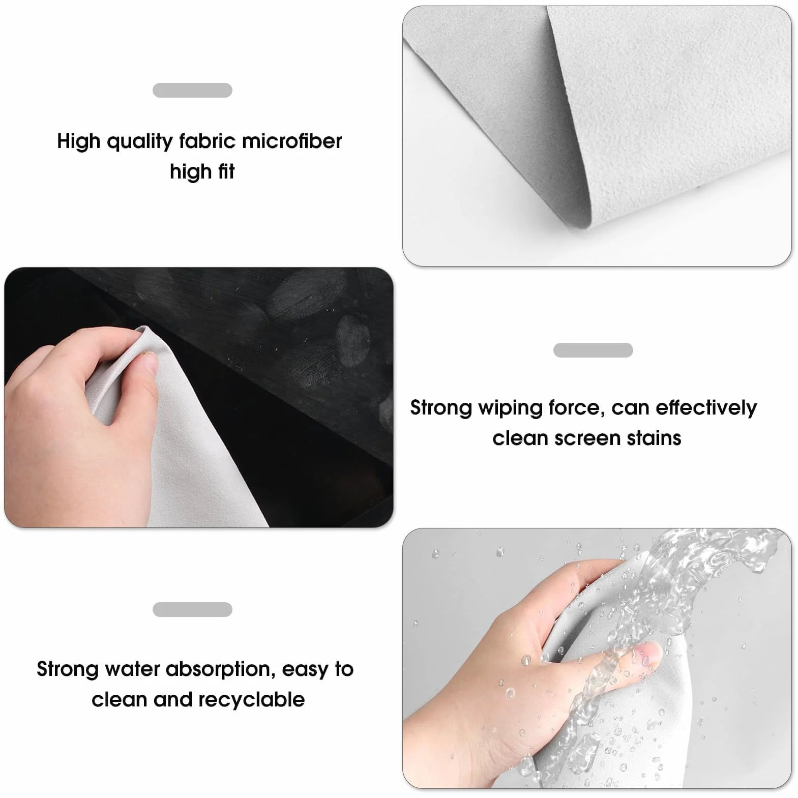 Protection Clavier Ordinateur Doublure Microfibre Chiffon Nettoyage Portable Compatible MacBook Pro 13" 14" MacBook Air 13"