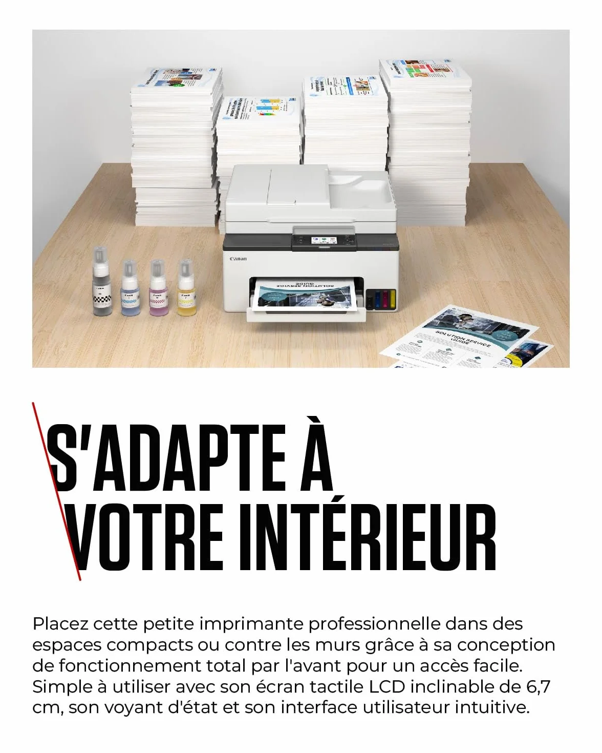 Canon MAXIFY GX2050 Imprimante A4 Couleur Jet d'encre MegaTant Tout-en-Un sans Fil Wi-Fi Ethernet USB