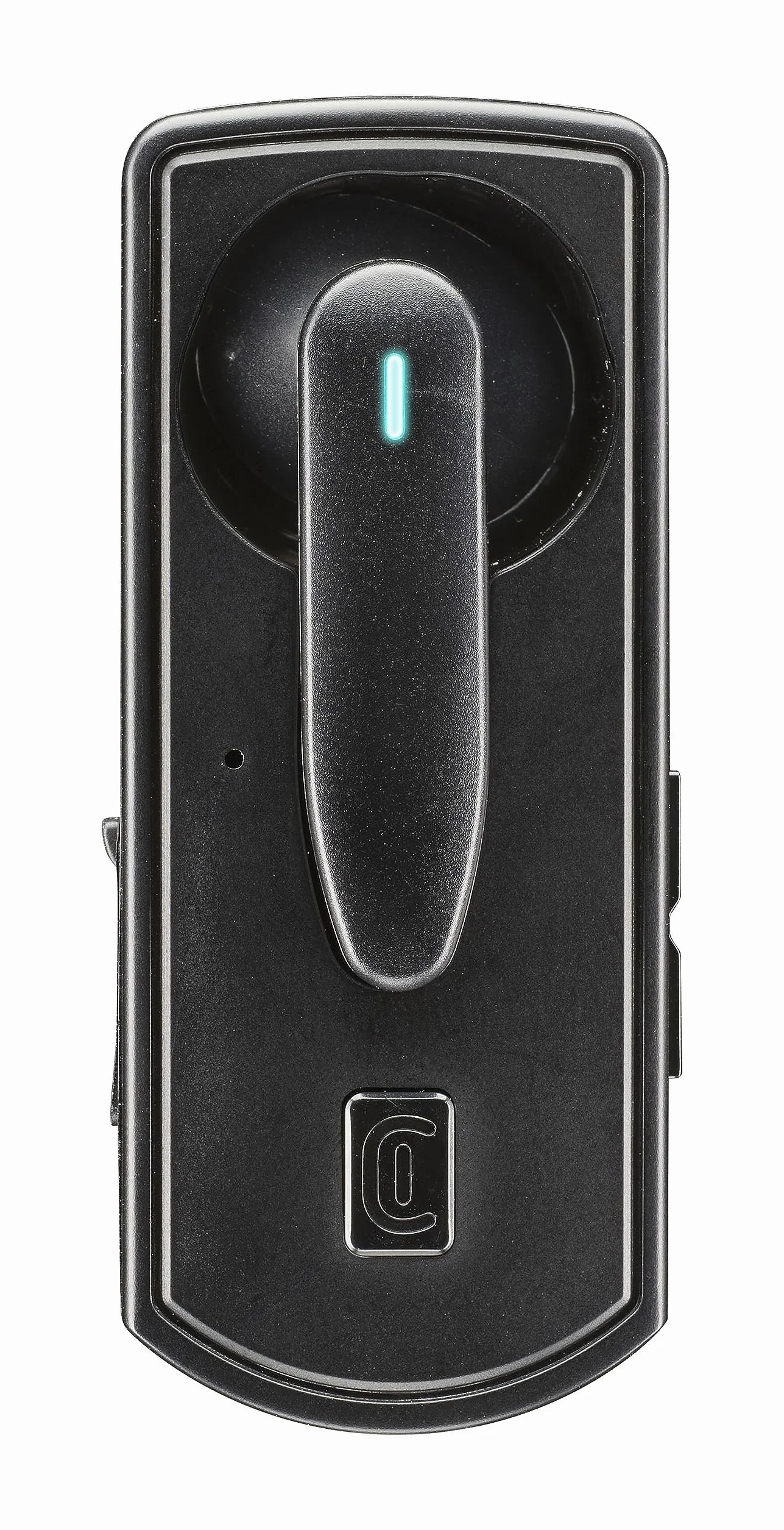 cellularline Clip PRO zestaw słuchawkowy Bluetooth z klipsem do ładowania - Total Play Time 30 h - czas ładowania 1,5 h - klucz rozwiązania - przyciski do regulacji głośności - czarny