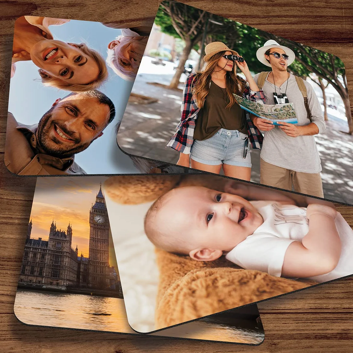 GRAVURE CONCEPT Tapis De Souris Personnalisable en Polyester Base Silicone Antidérapante