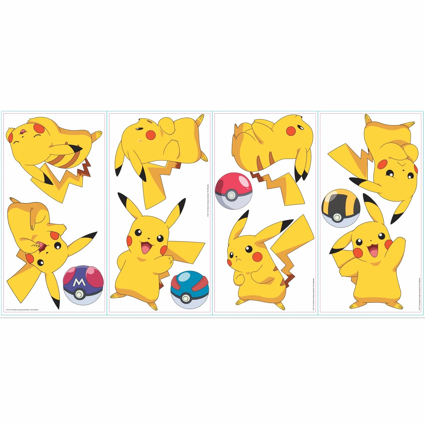 RoomMates RMK3596SCS Autocollants muraux Pokémon Pikachu
