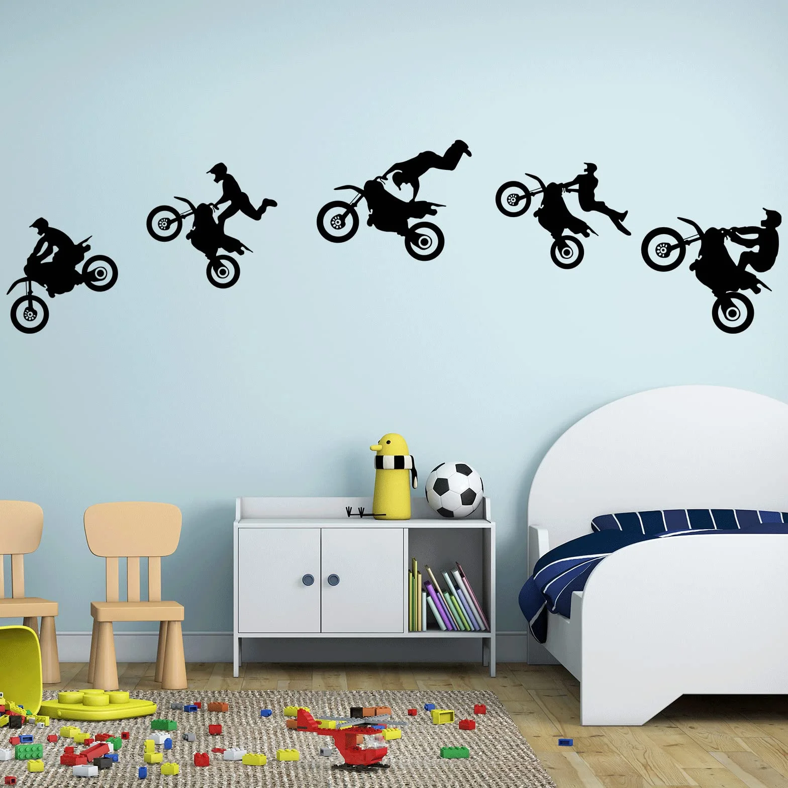 IDISON Autocollant moto Dirt Bike - Sticker mural sport