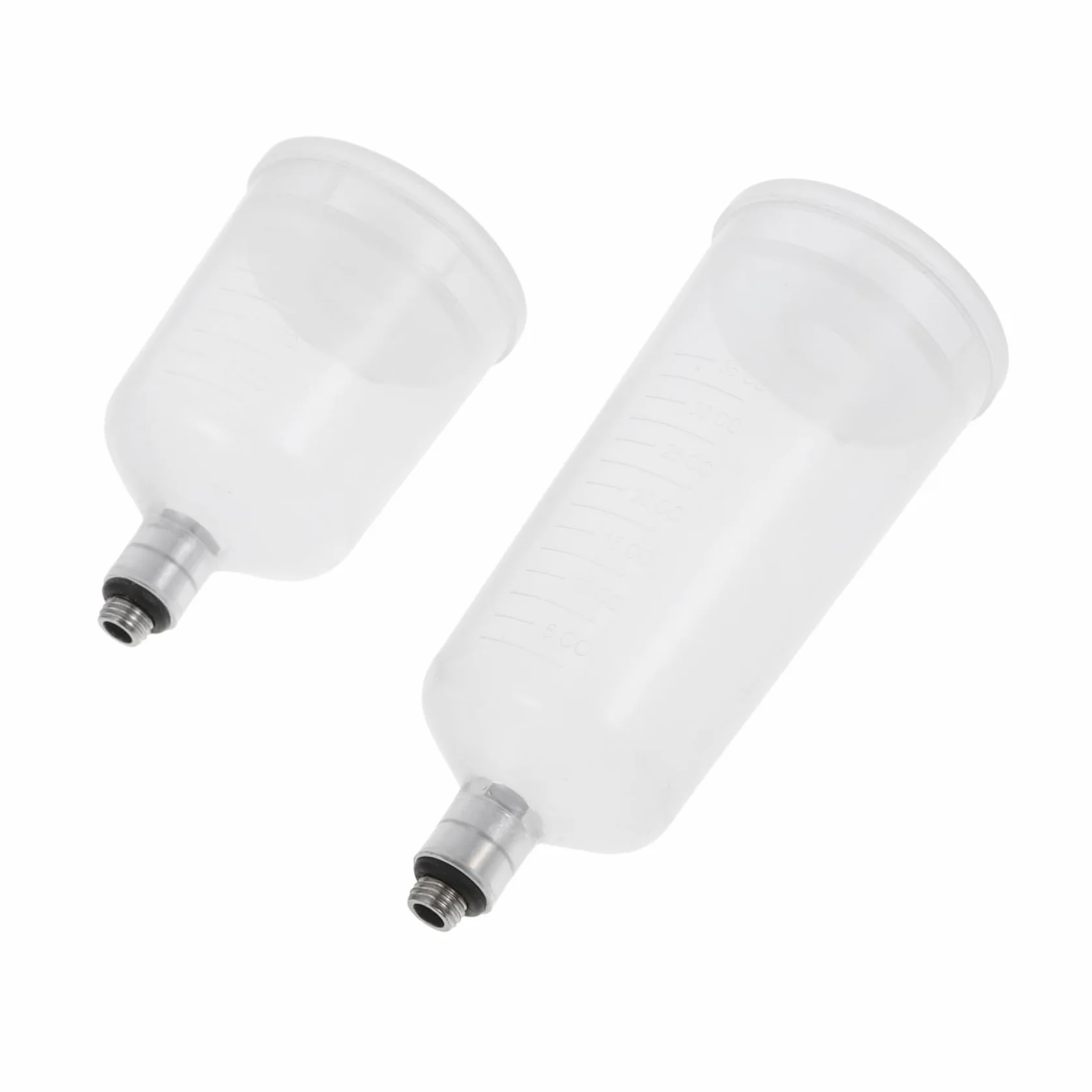 Split Type Airbrush Paint Cup Set Refillable Professional Paint Container Lightweight For Model Painting Nail Art Cake Decoration 2 Pieces