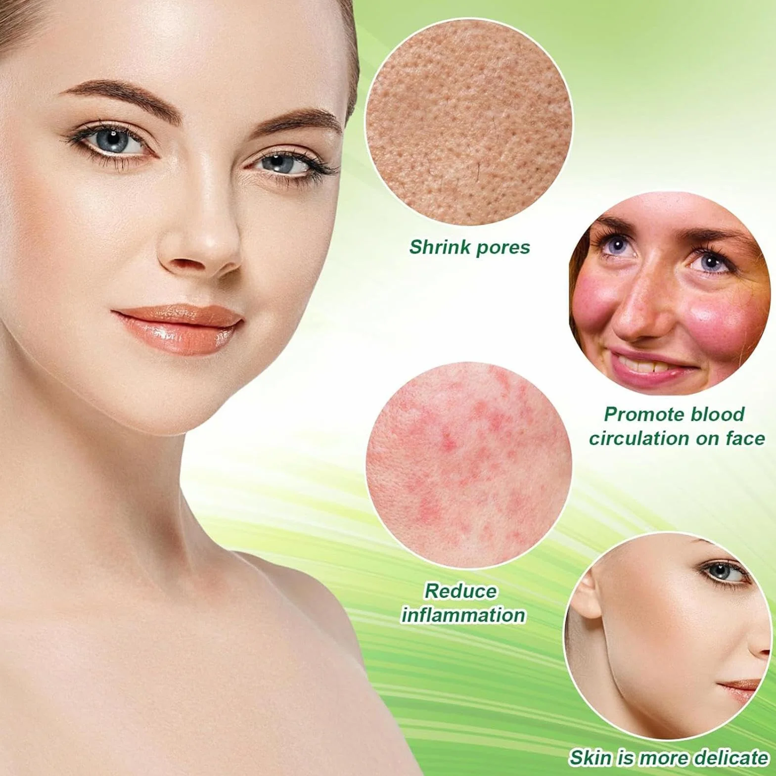 Bassin de Glace pour le Visage en Silicone Pliable Bol de Bain Visage Soins Cutanés