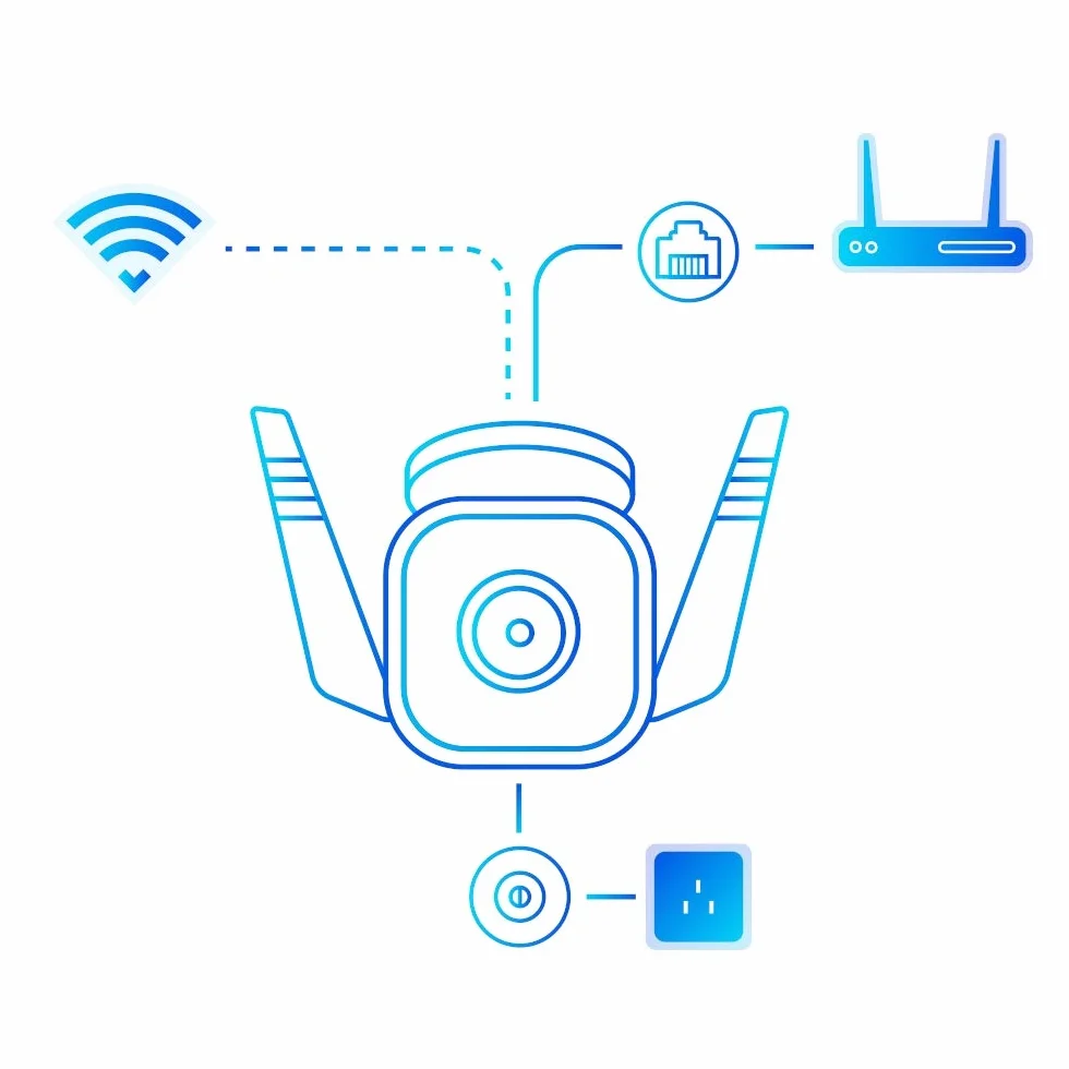 TP-Link Tapo C310 | Kamera zewnętrzna Wi-Fi 3MP | Tryb nocny | Detekcja ruchu | Obsługa PoE i microSD do 128 GB | Kompatybilna z Alexa i Google Home