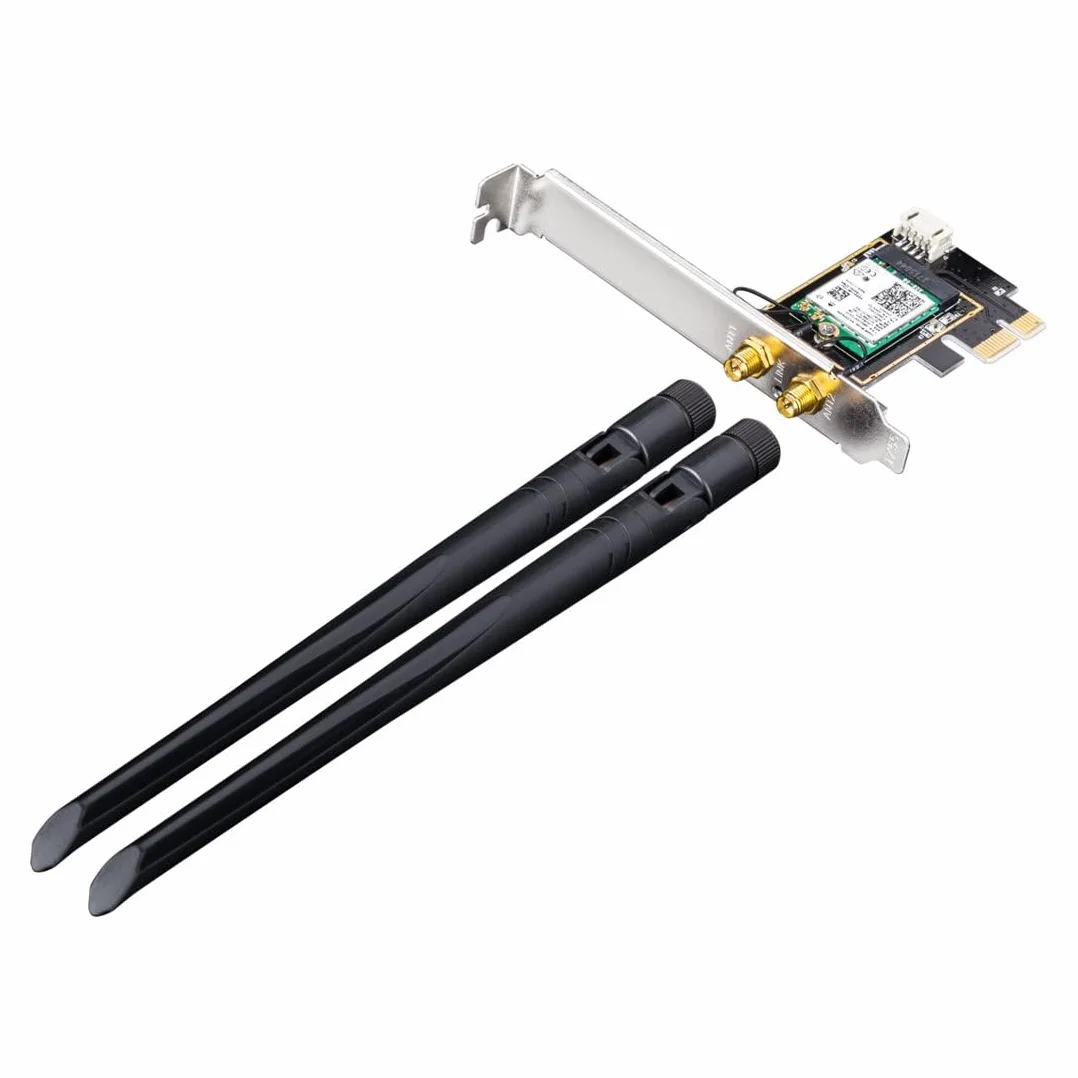 Cudy WE3000 AX 3000 Mbps bezprzewodowa karta WiFi 6 PCIe do komputera, moduł Bluetooth 5.0 wewnątrz, 2402 Mb/s 574 Mbps, Bluetooth 5.0/4.2/4.0, 802.11ax/ac/a/b/g/n Windows 10 64-bit czarny