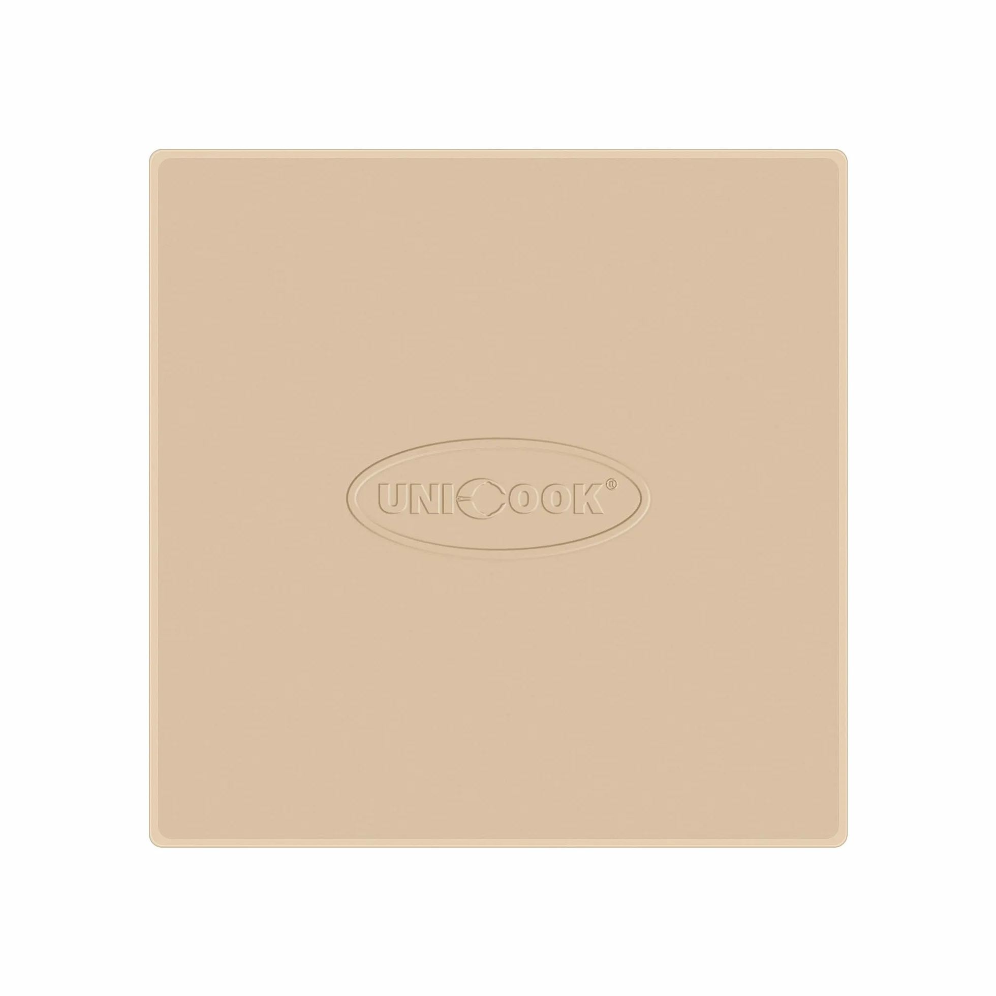 Unicook Pierre à pizza carrée 28 cm – Pierre à pizza pour four et barbecue, pierre de cuisson en cordiérite pour fond de pizza croustillant, pain, biscuits