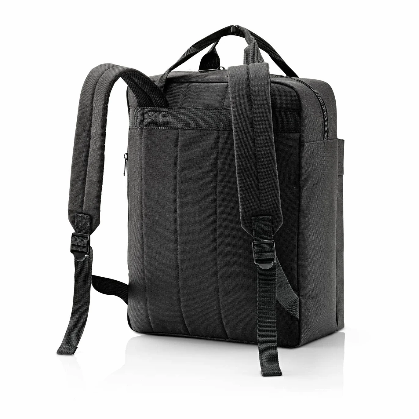 reisenthel allday backpack M – uniwersalny plecak na co dzień, w podróży, na zakupy lub do pracy – wodoodporny, dopuszczony do użytku na bagaż podręczny, czarny, m
