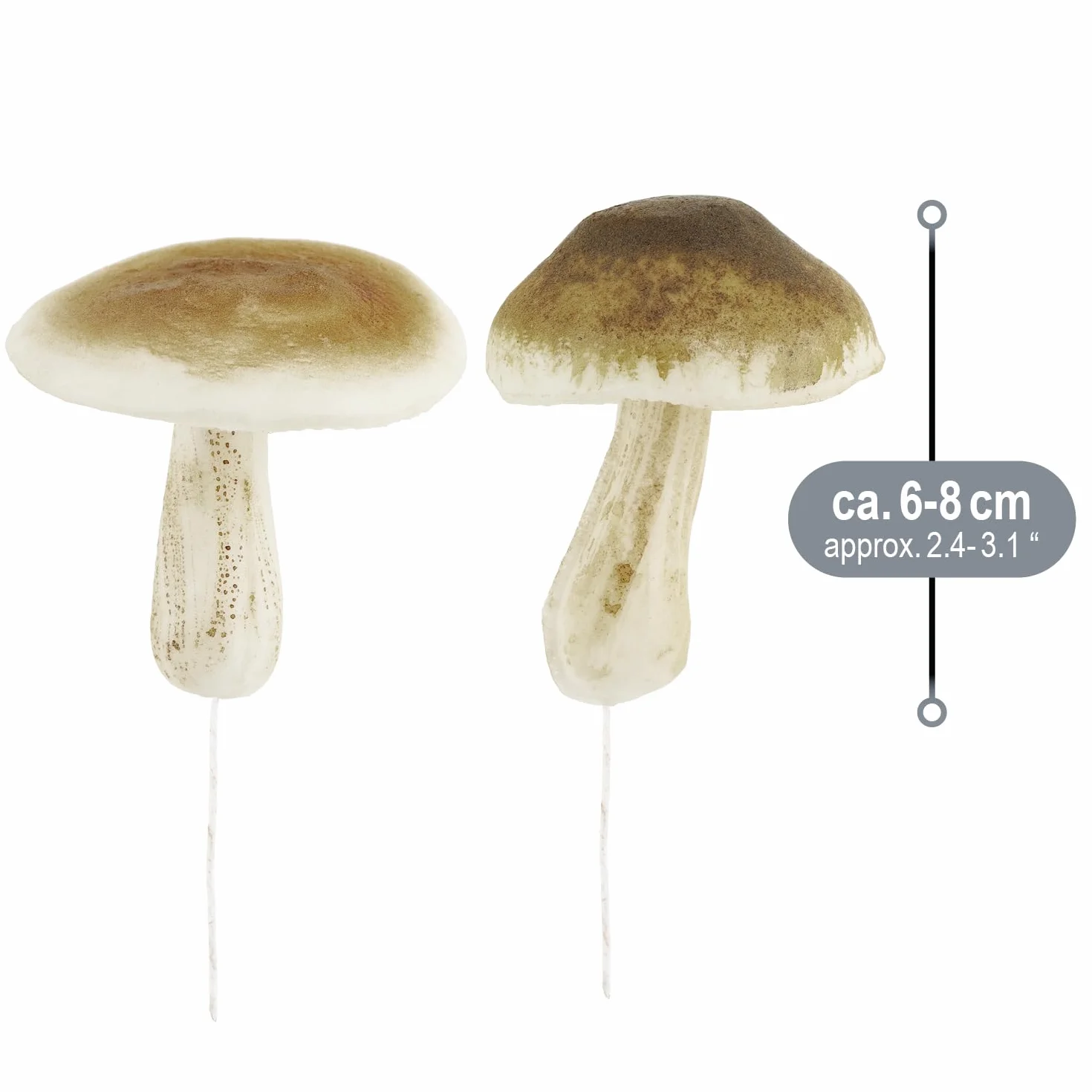 Champignons artificiels 12x Russula décoration automne couronnes compositions com-four®