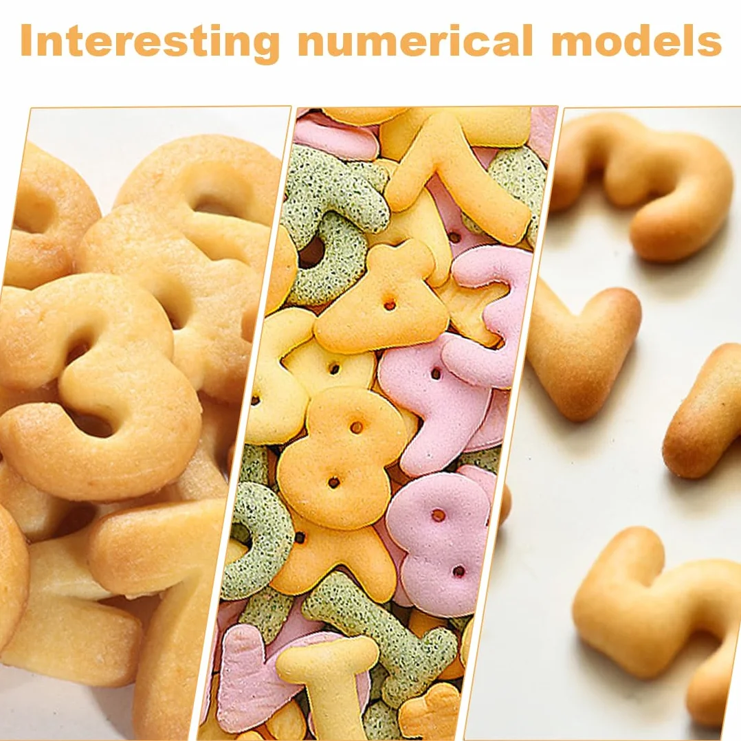 9 Pcs Number Cookie Cutter Set 0-8 For Baking Cake Decorating Fondant