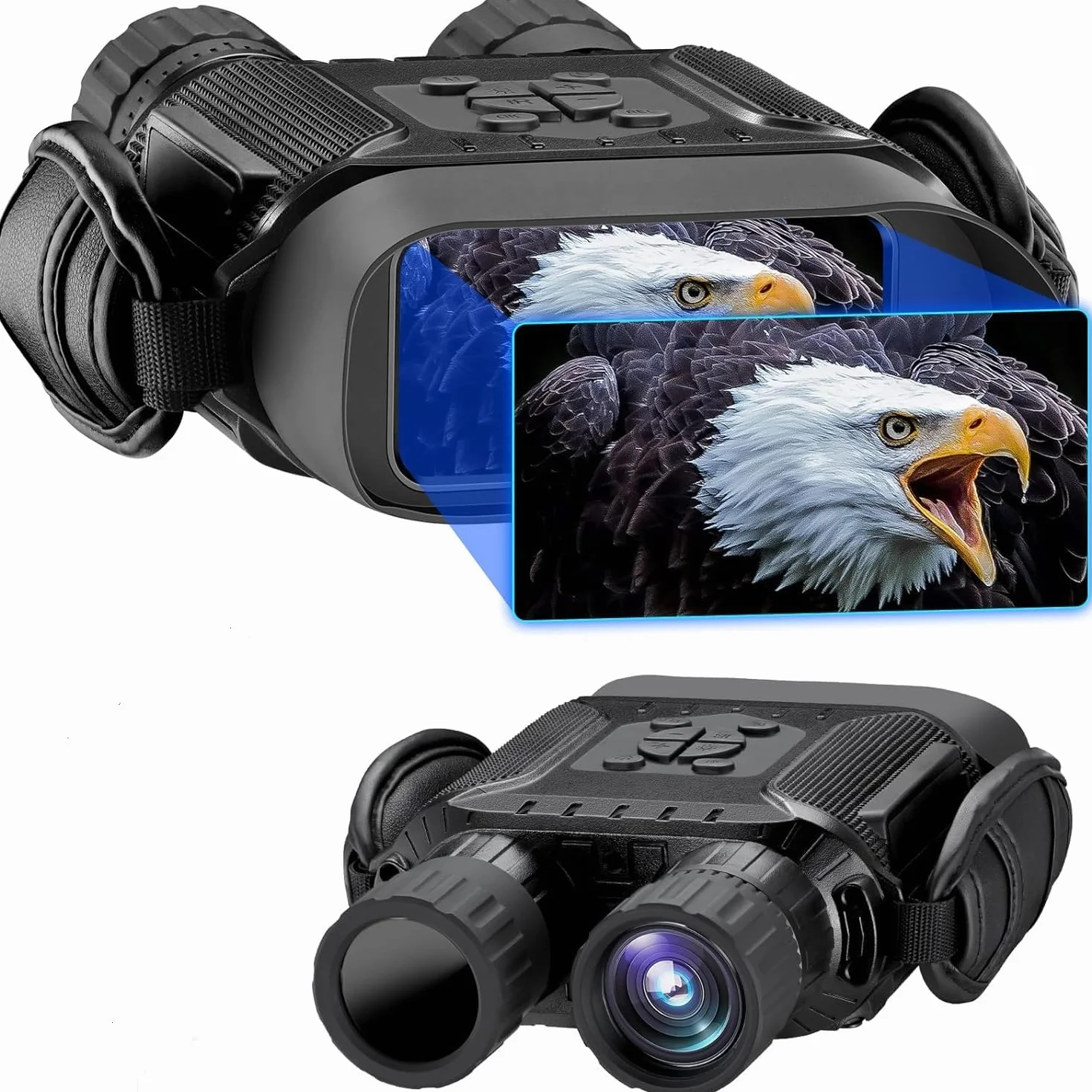 Noktowizor Cyfrowa Lornetka Noktowizyjna - Dowesyeen 1280P Digital Nocne Vision Binoculars,Zoom Cyfrowy 5X, Ekran 4" i Odległość 1312ft Kartą SD 32 GB na Podróż, Polowanie