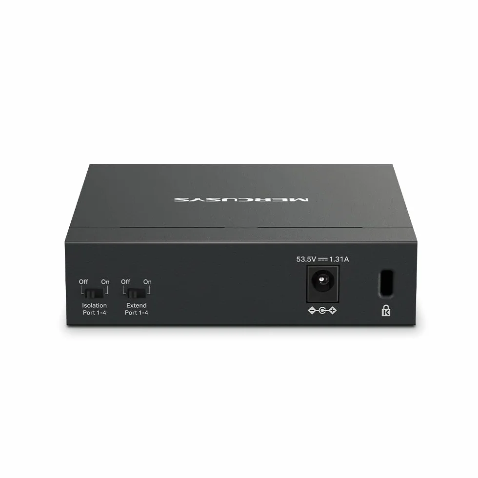 Mercusys TP-Link MS105GP Switch PoE+ 5 ports Gigabit, 4 ports PoE+, 65W, Boitier Métal