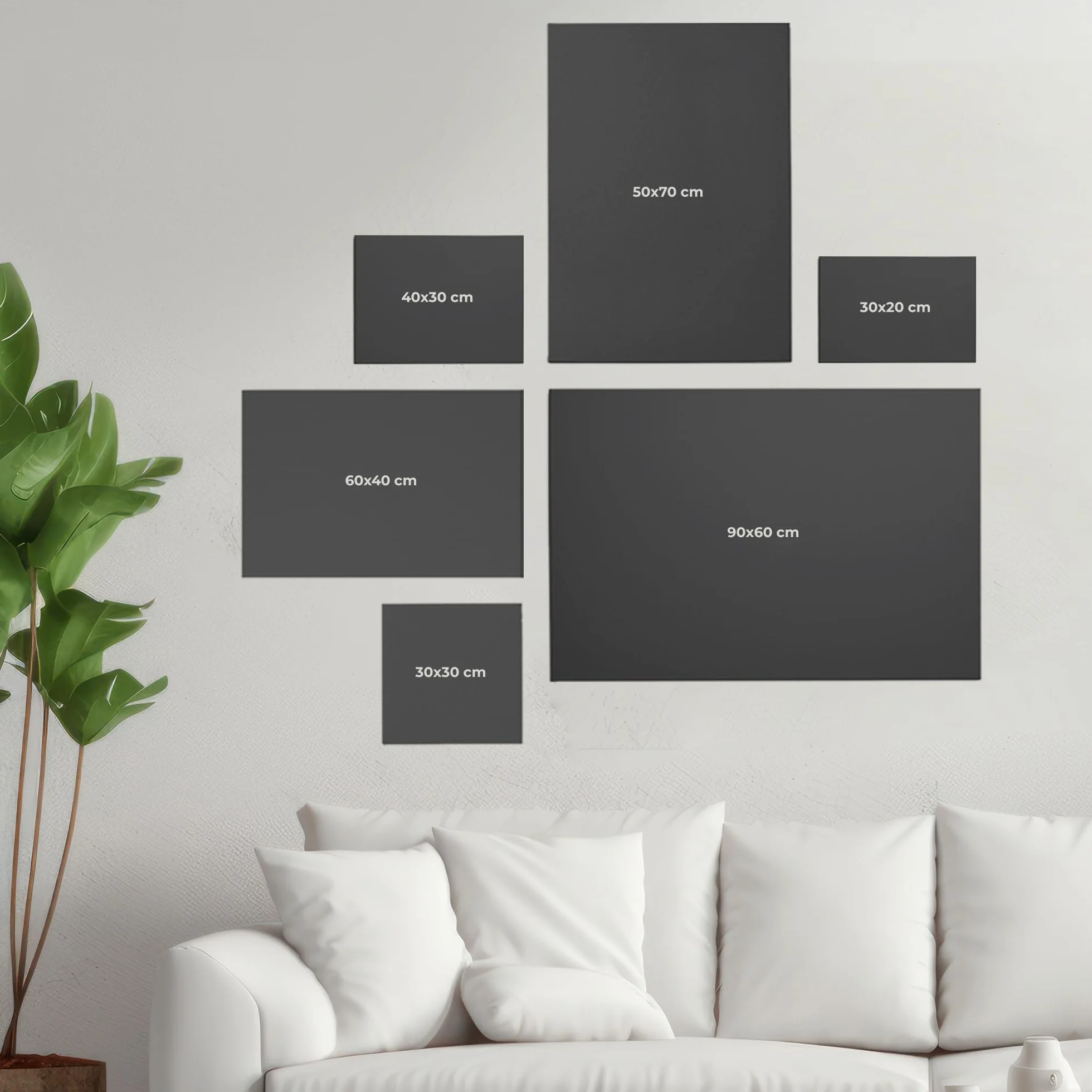Cimpress Tableau sur Toile Personnalisé 30 × 20 cm Décoration Murale Wall Art Moderne