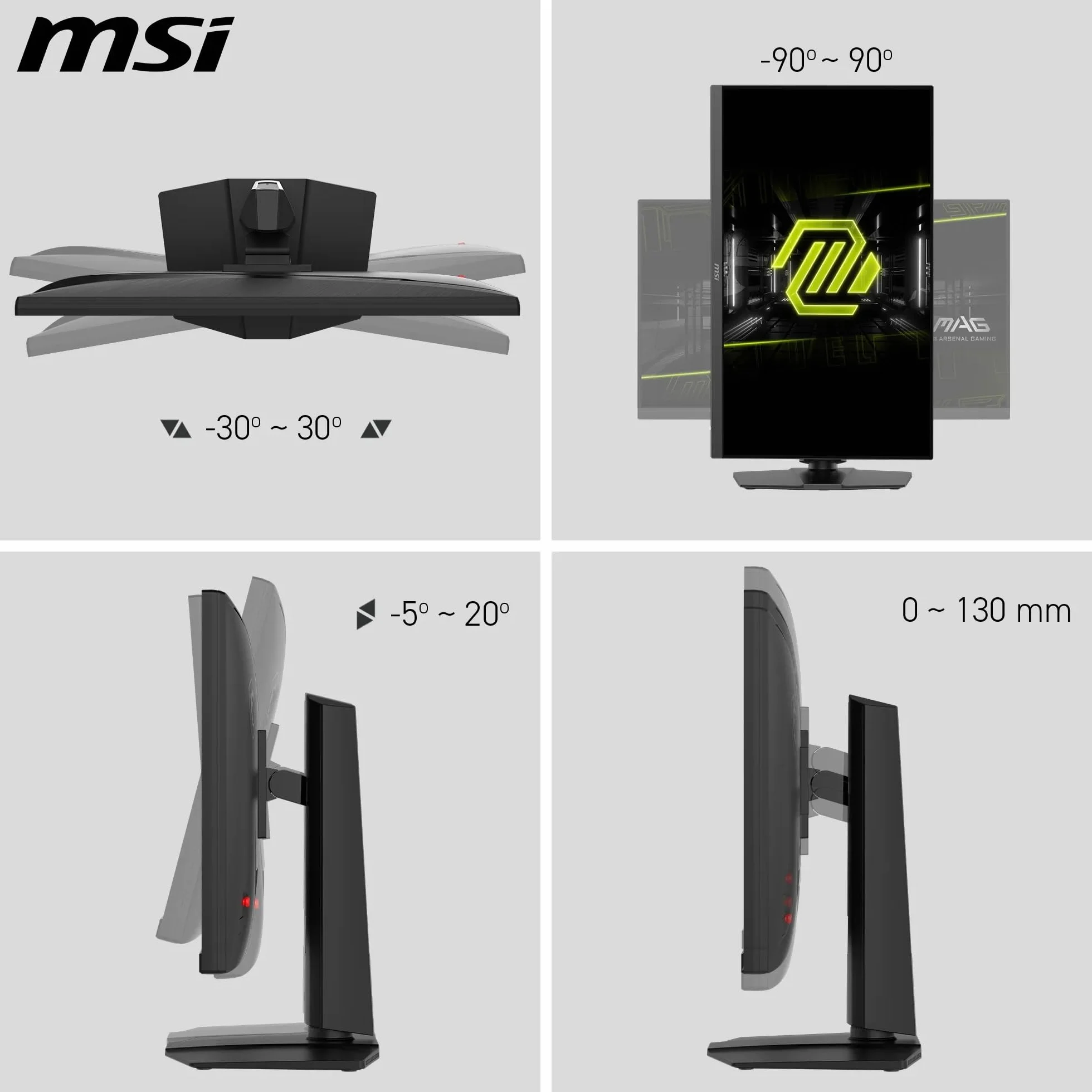MSI MAG 272URDF E16 Gaming Display 27'' UHD - Szybki panel IPS 3840 x 2160, 0,5 ms, DisplayHDR 400, AI Vision, tryb podwójny, HDMI 2.1, DP 1.4a, nachylenie i regulacja wysokości, czarny
