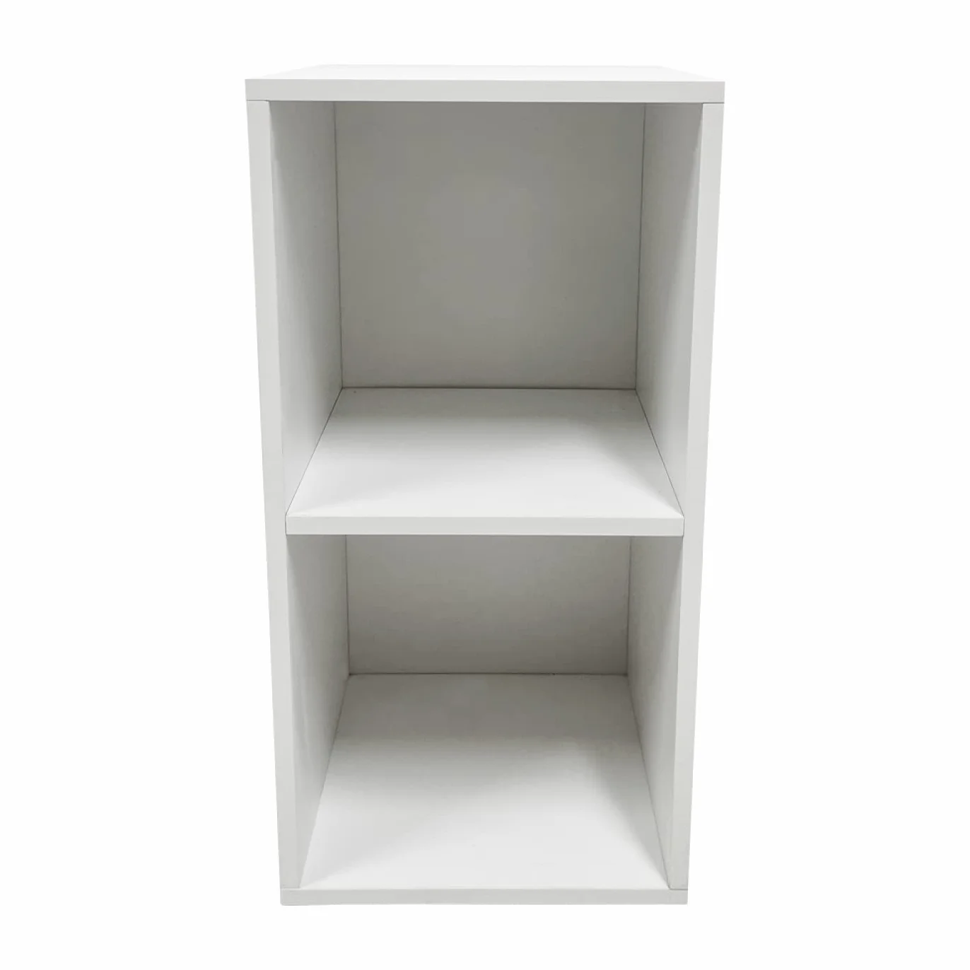 VDD Meuble de rangement pour disques vinyle LP - 2 compartiments - blanc