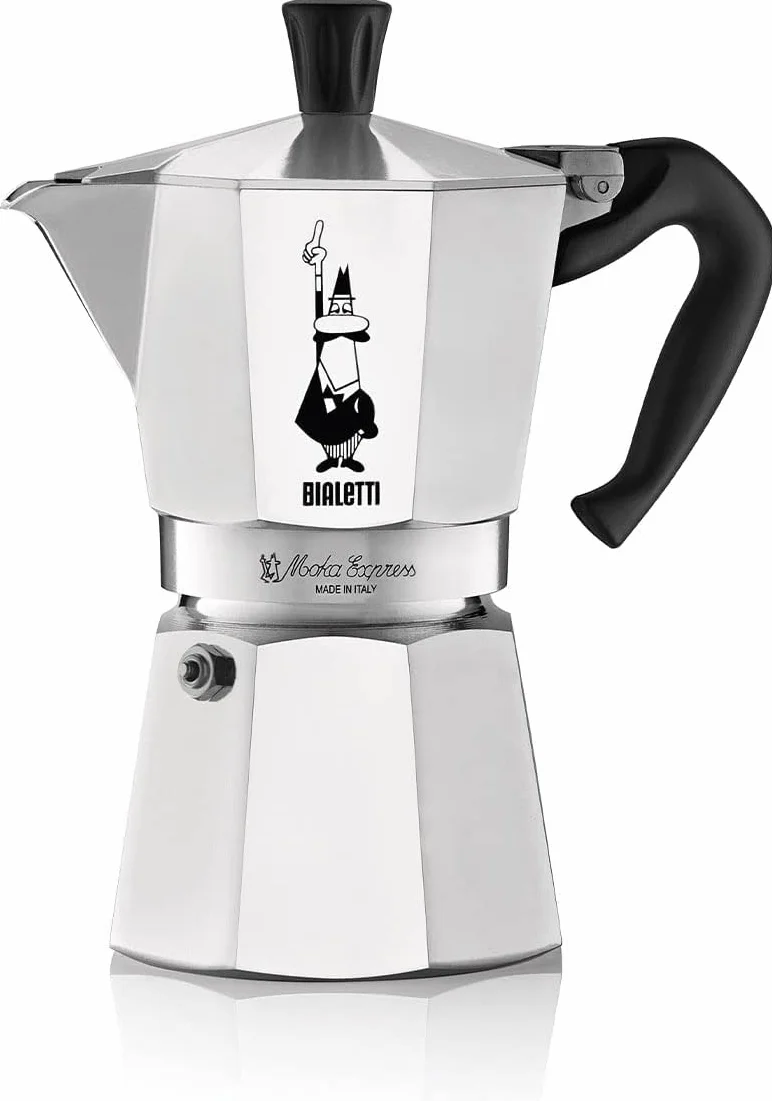 Bialetti Moka Express Cafetière Expresso 6 Tasses 270 Ml Aluminium Argenté