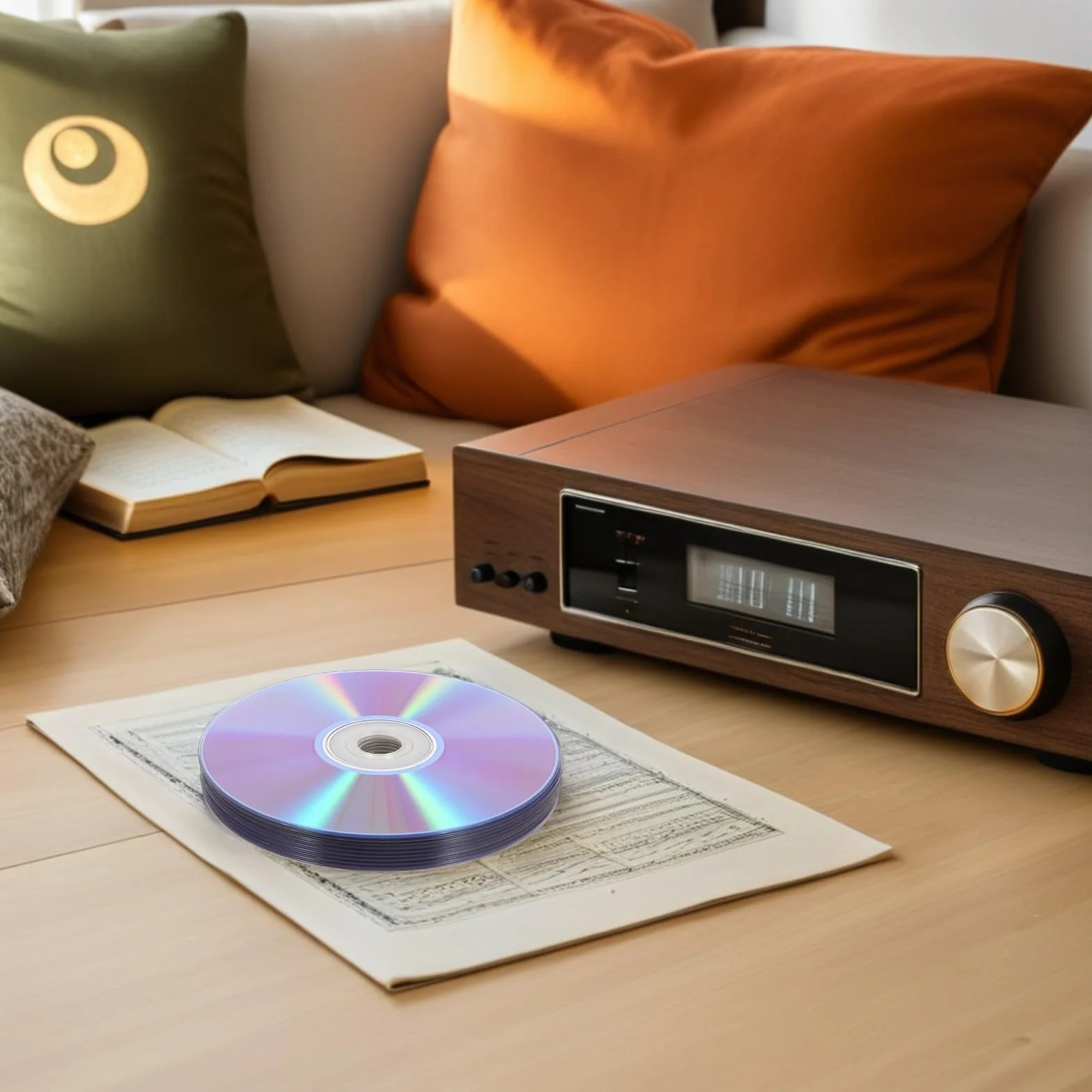 Abaodam Lot de 10 Disques CD-RW Vierges 700 Mo Réinscriptibles Audio Vidéo