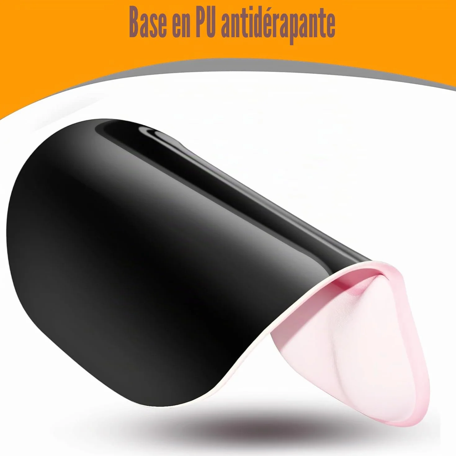 Tapis de Souris Ergonomique avec Repose-Poignet en Gel, Base PU Antidérapant