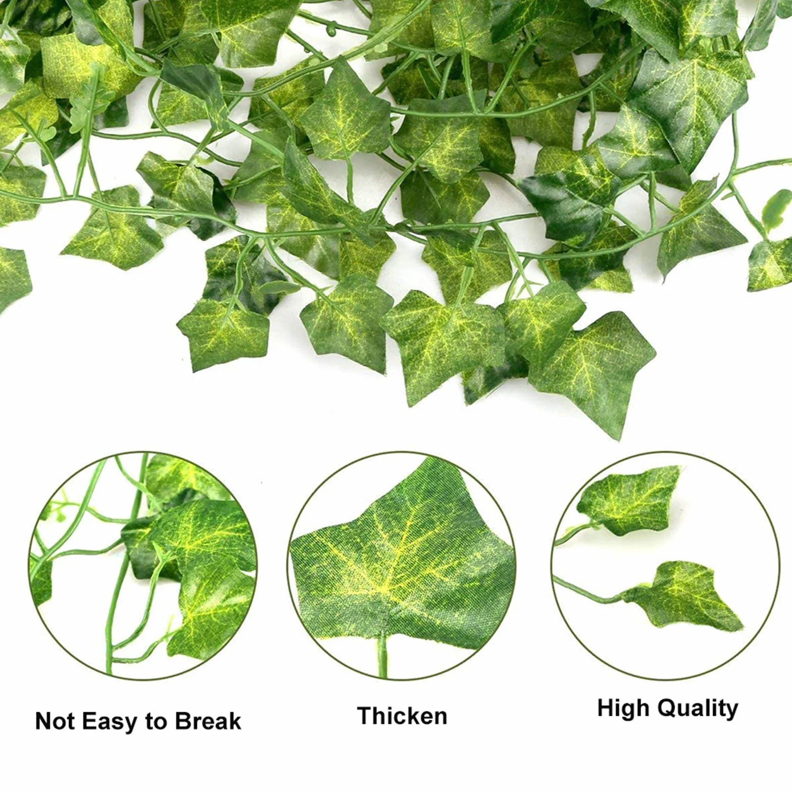 DazSpirit Lierre Guirlande Plantes Artificielles 50.4m Extérieur Décoration Mariage Fête
