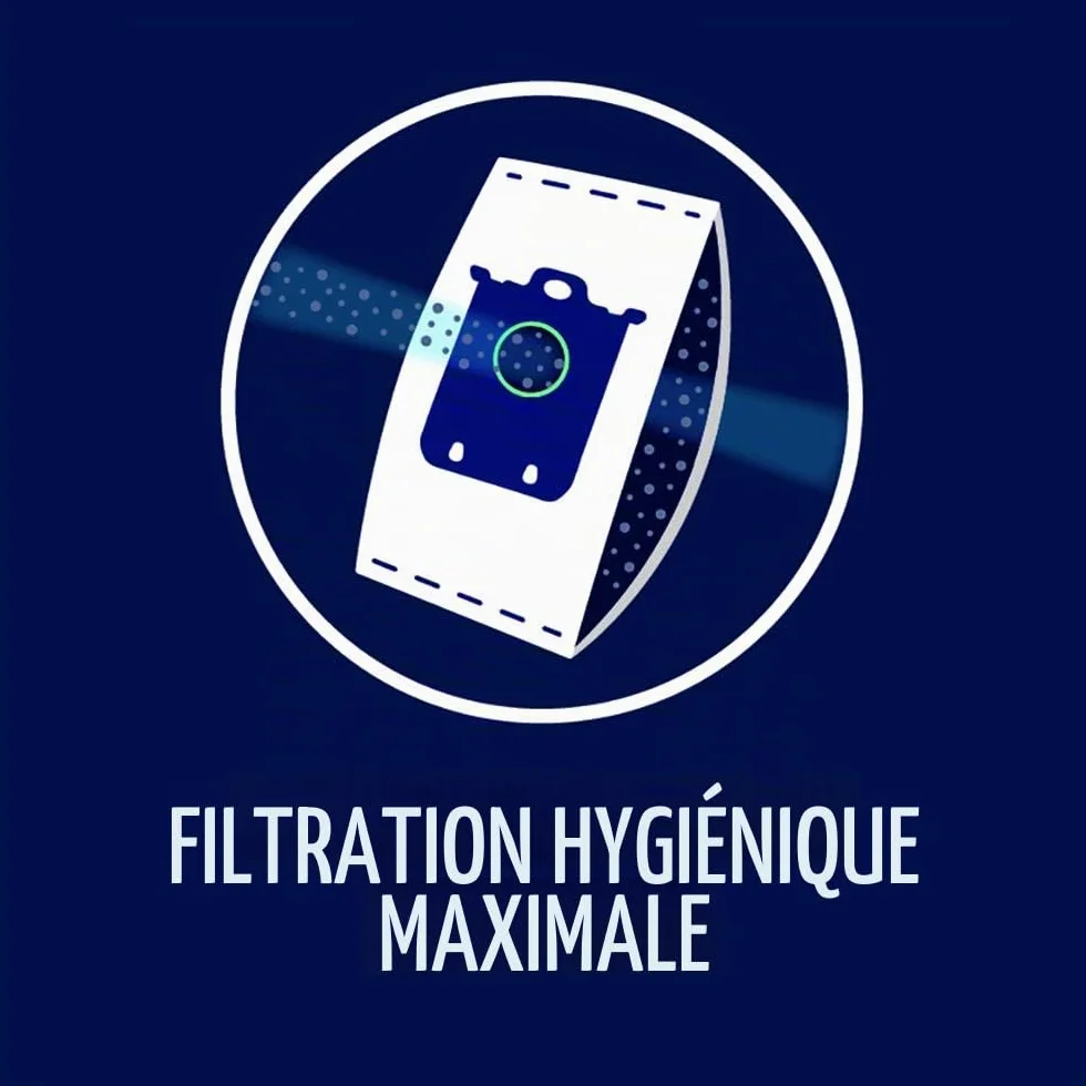 Electrolux E201SM Sac Aspirateur S-Bag Classic Long Performance, Boite de 12 Sacs