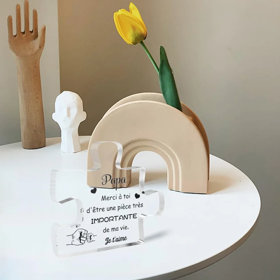 Puzzle Acrylique Cadeau Fête des Pères Anniversaire pour Papa