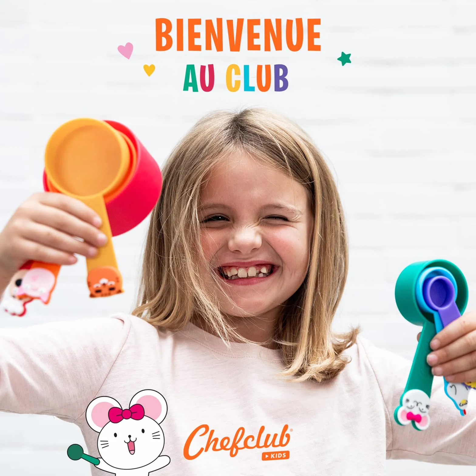 Chefclub Kids Ustensiles Cuisine Enfant Tasses Doseuses Ludiques Mesurer Jeu Apprendre 4 ans