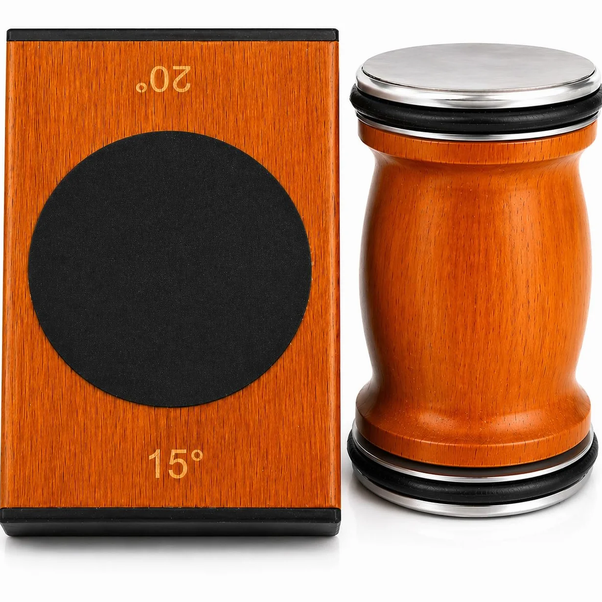 OXARYO Affûteur Couteaux Professionnel Manuel à Rouleau Disque Diamant Acier Inox Angle 15° 20° Bois Premium
