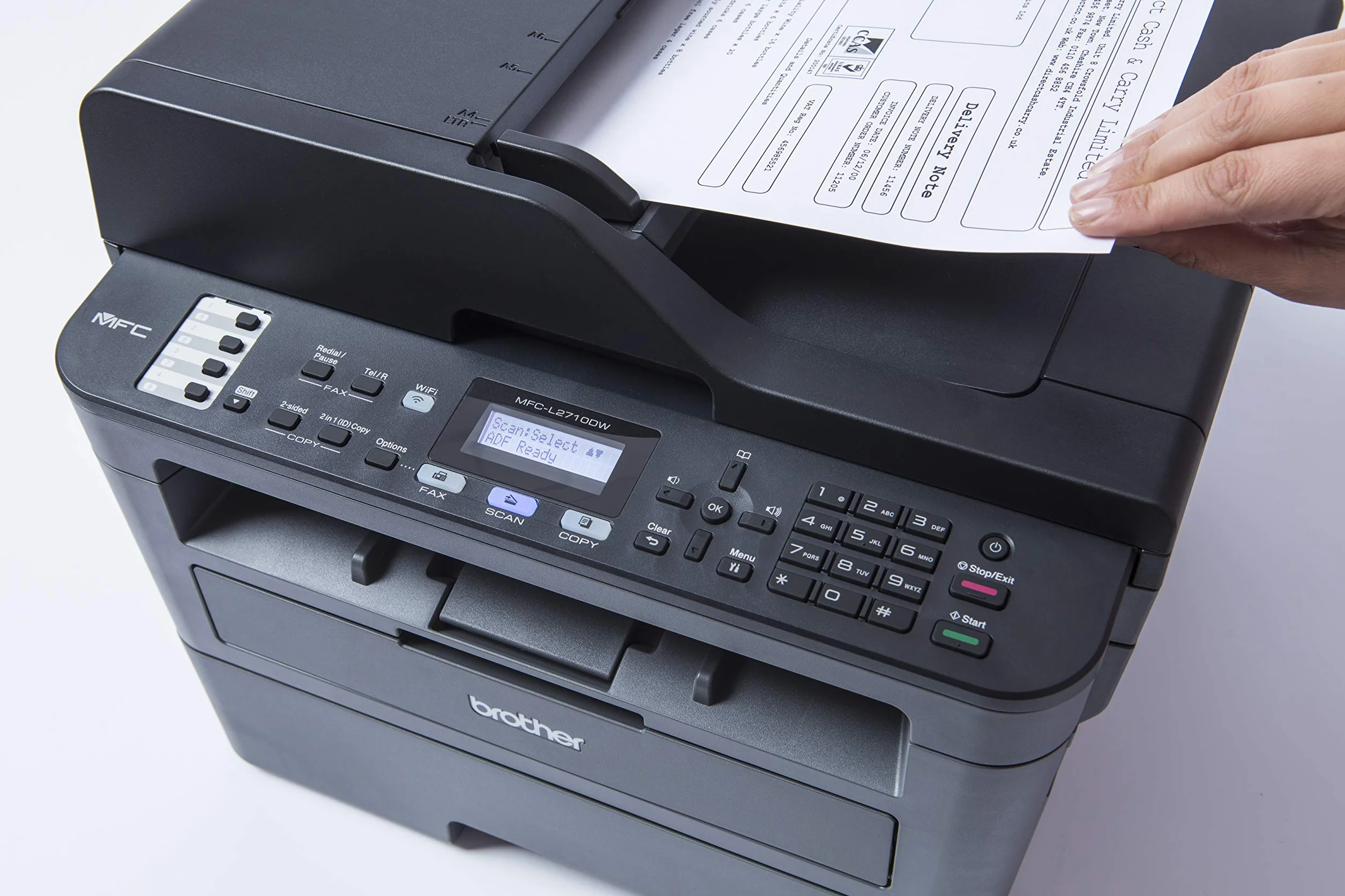Brother MFC-L2710DW Imprimante Multifonction LAN WLAN Gris foncé Noir