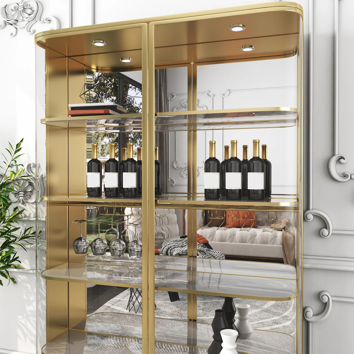 Yenhome Film Miroir Adhésif 40×300cm Autocollant Vinyle Argenté Décoratif Cuisine Salle de Bain